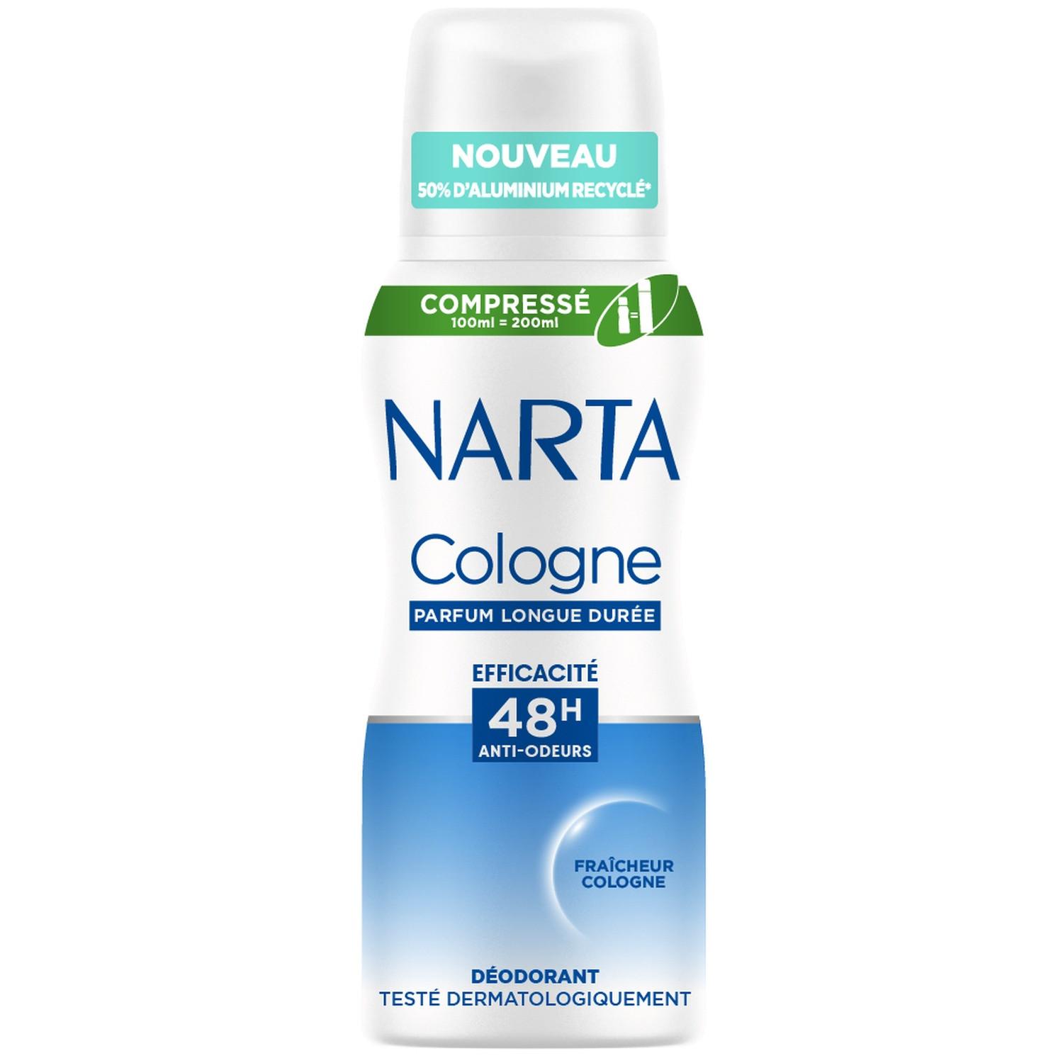NARTA Déodorant Cologne 48H anti-traces 100ml