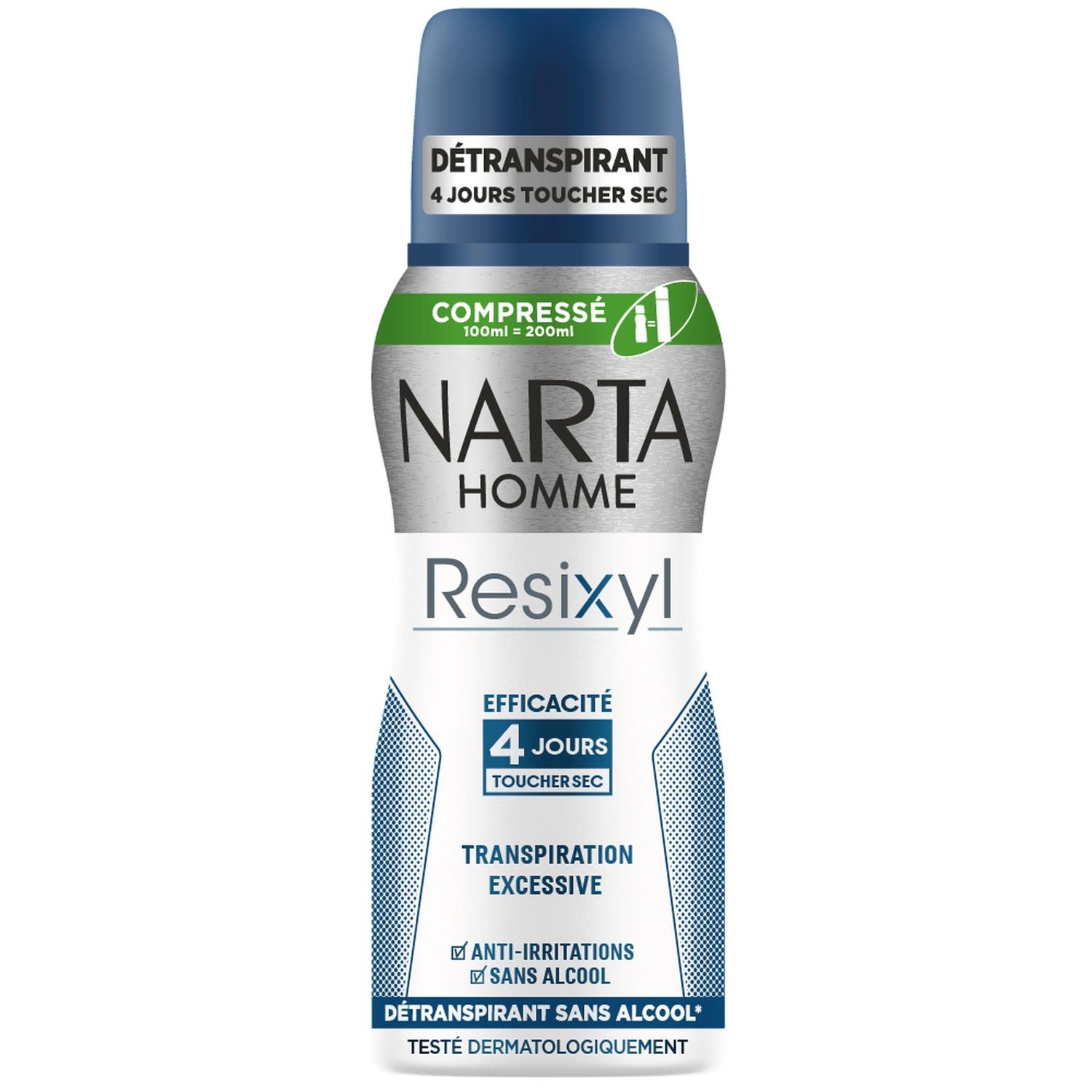 NARTA Homme Resixyl déodorant spray compressé 4 jours 100ml