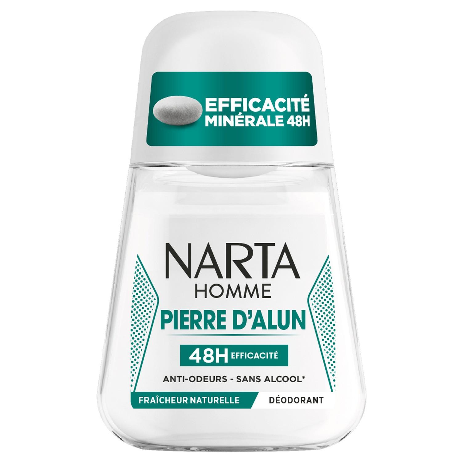 NARTA Homme Pierre D'Alun Déodorant bille 48H fraicheur naturelle 50ml