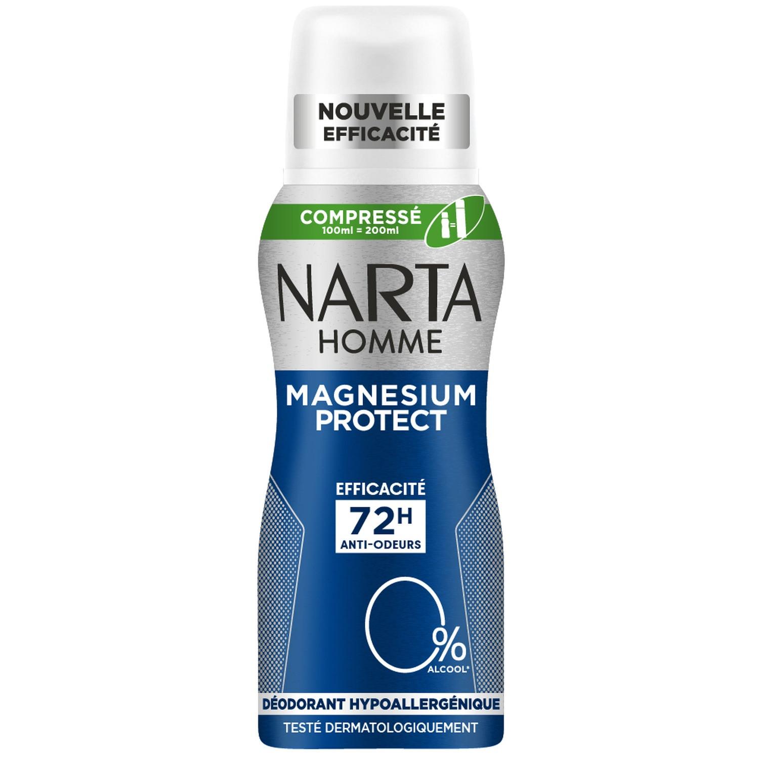 NARTA Homme Magnésium Protect Déodorant spray compressé 72G 100ml