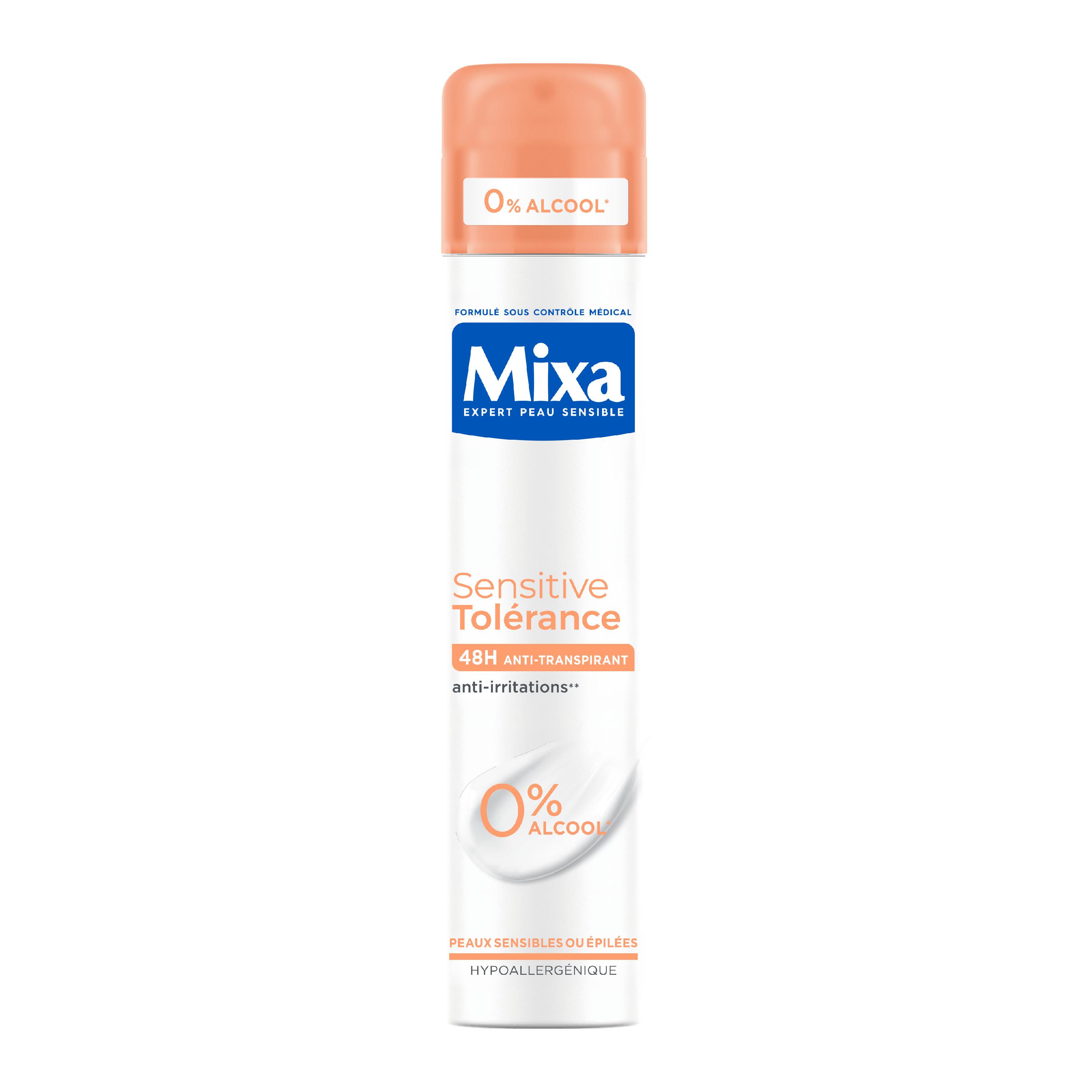 MIXA Déodorant Sensitive Tolérance 48H hypoallergénique sans alcool 200ml