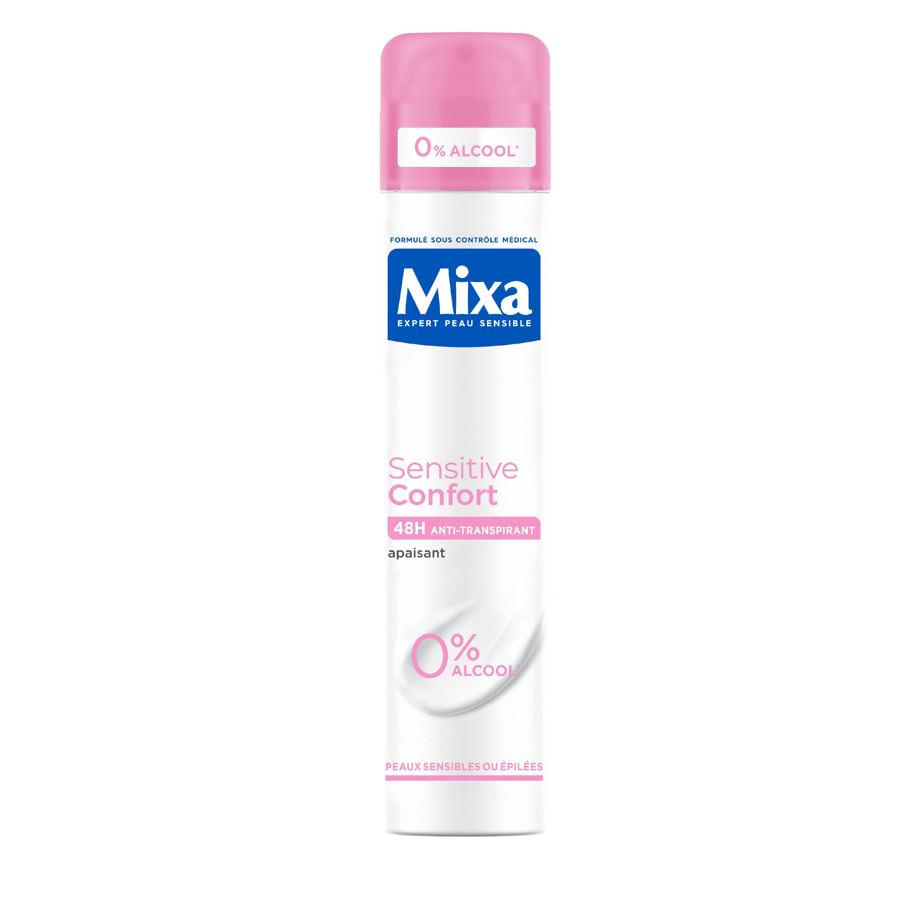 MIXA Sensitive Confort Déodorant spray 48H apaisant peaux sensibles ou épilées 200ml