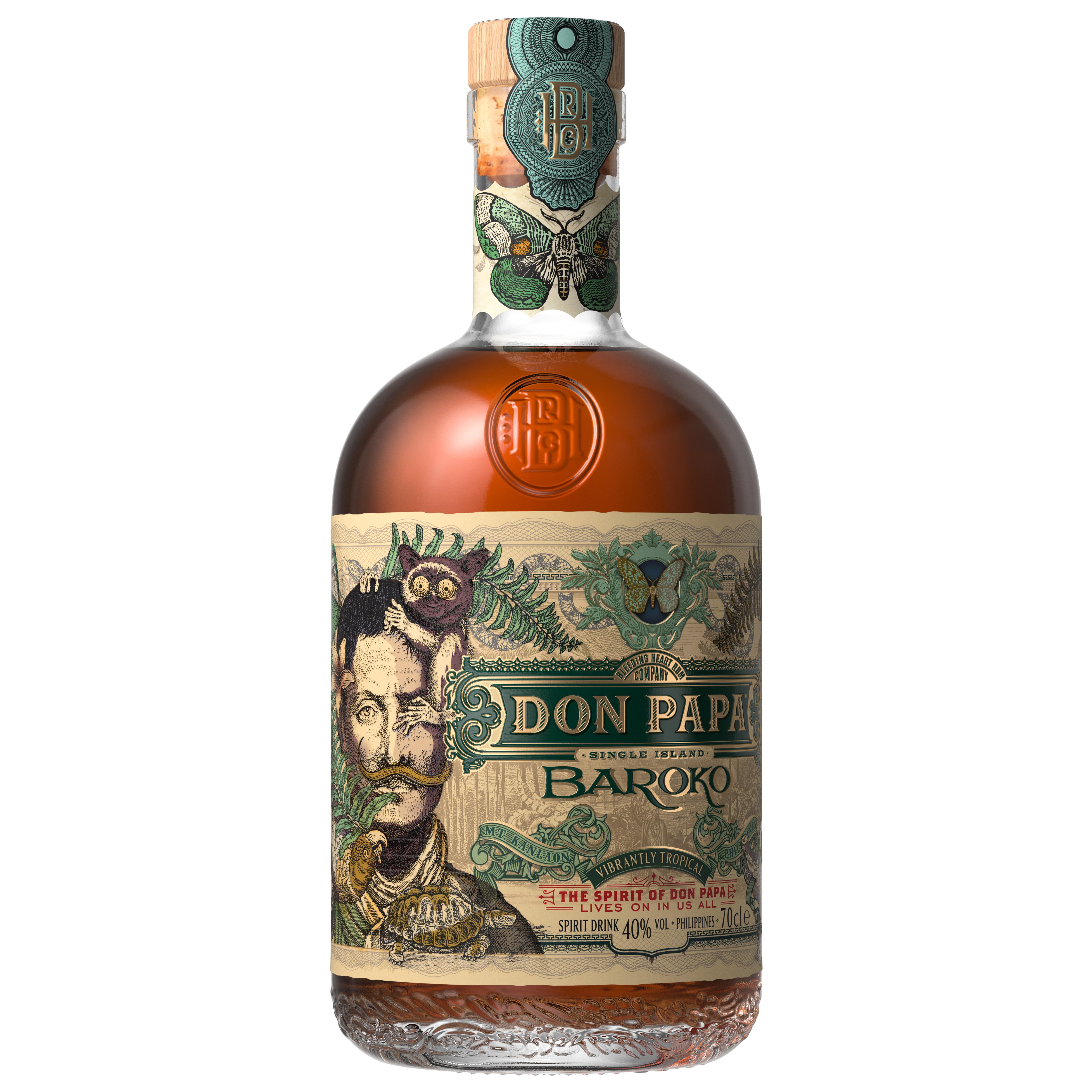 DON PAPA Baroko Rhum ambré 40% 70cl