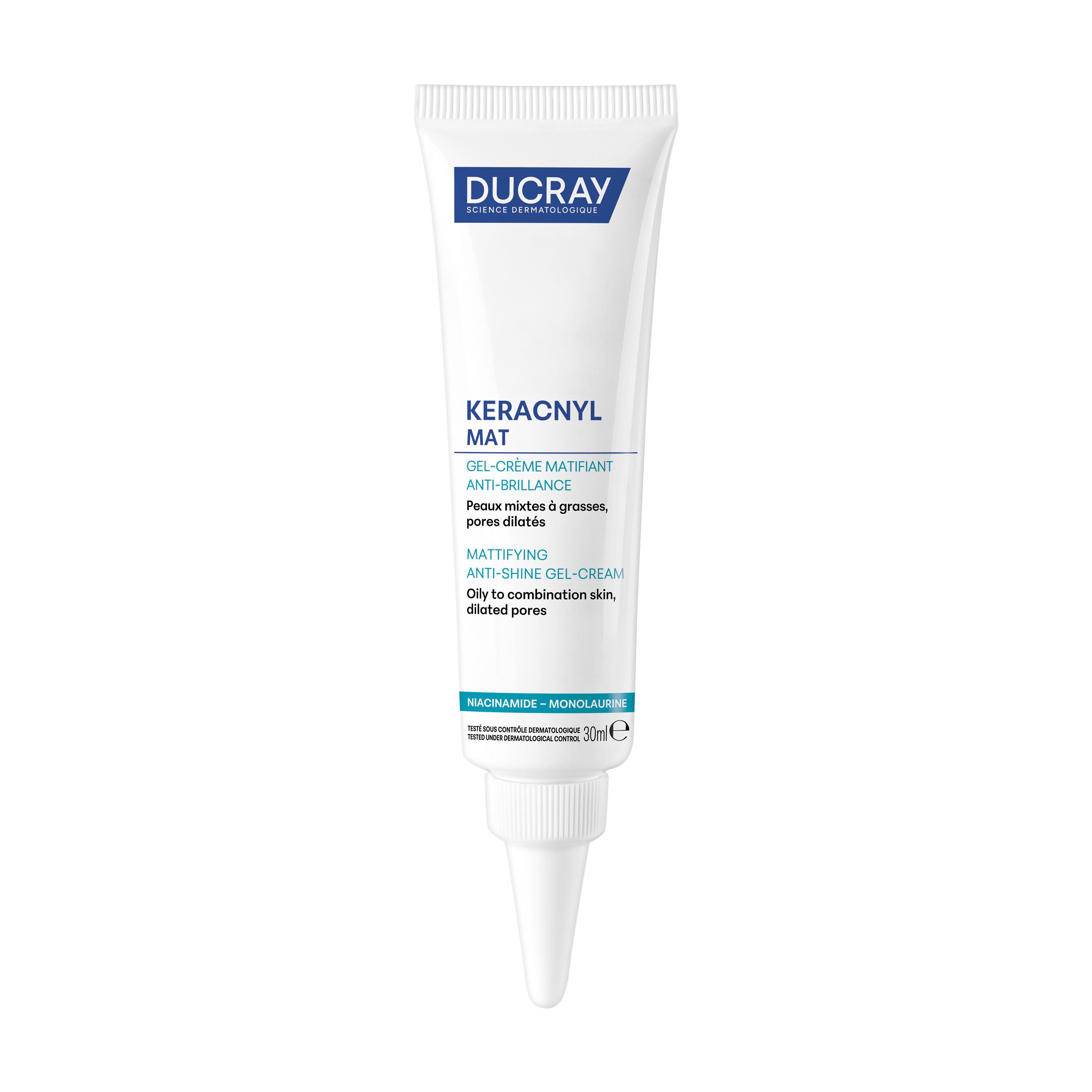Voir la diapositive 2 : DUCRAY Keracnyl Gel-crème matifiant anti-brillance peaux mixtes à grasses 30ml