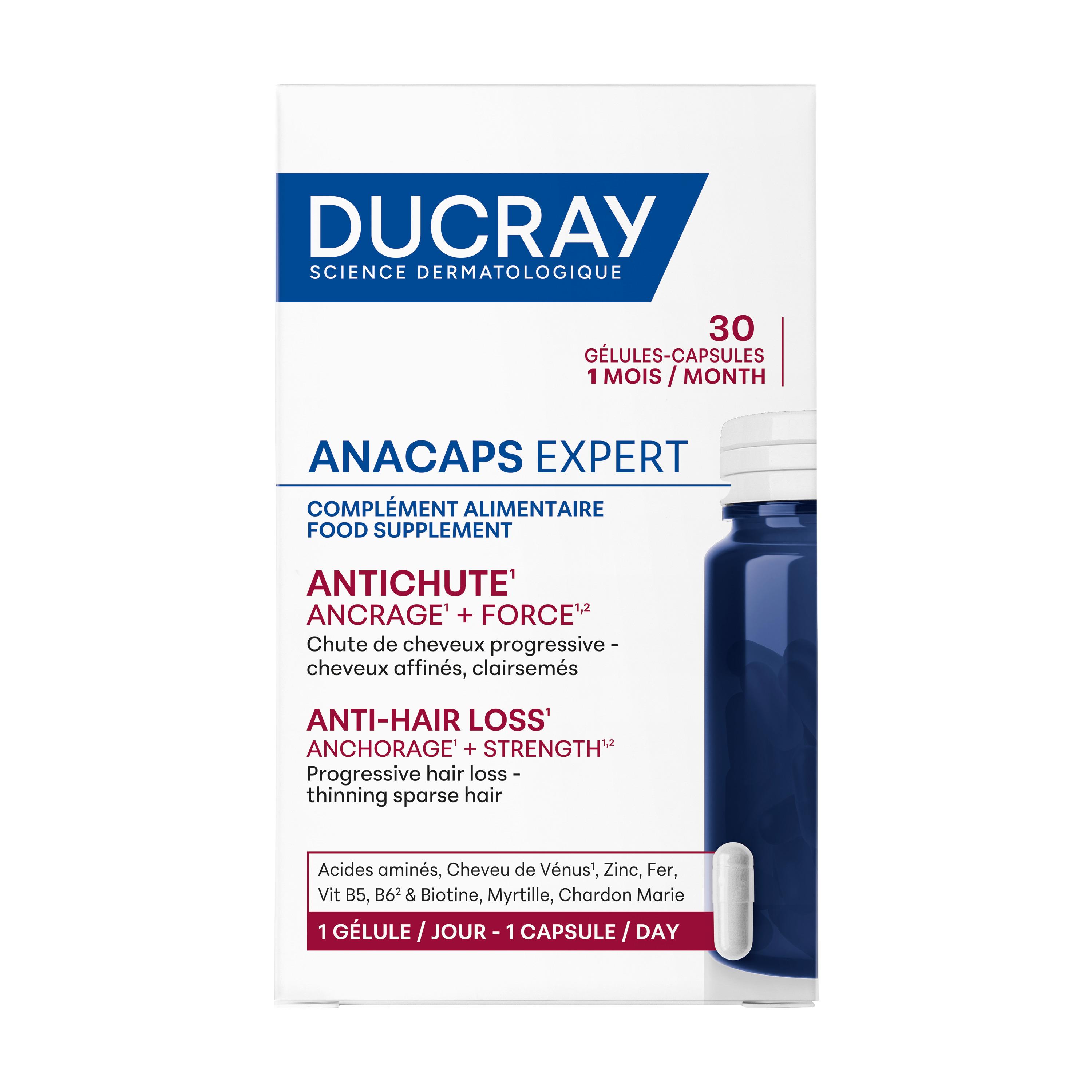 DUCRAY Anacaps Expert gélules anti-chute ancrage et force 30 pièces