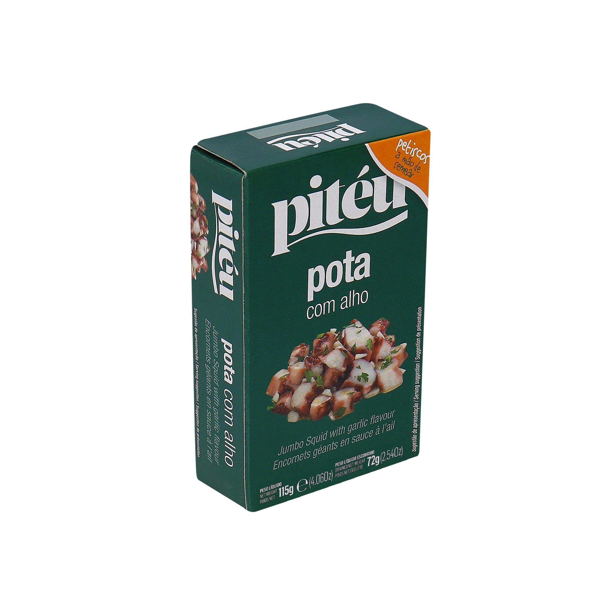 PITEU Encornet géant à l'ail 115g