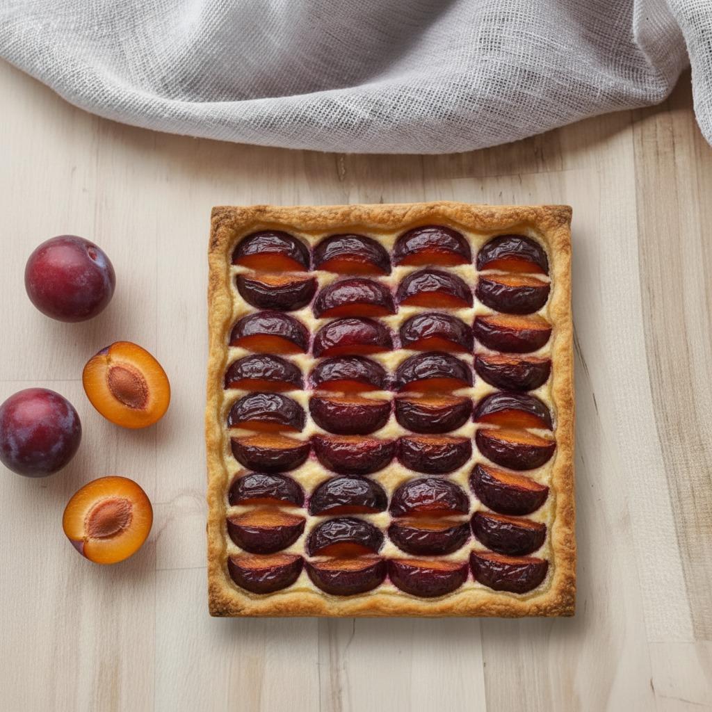 MON PÂTISSIER Tarte fine aux prunes 6 parts 510g