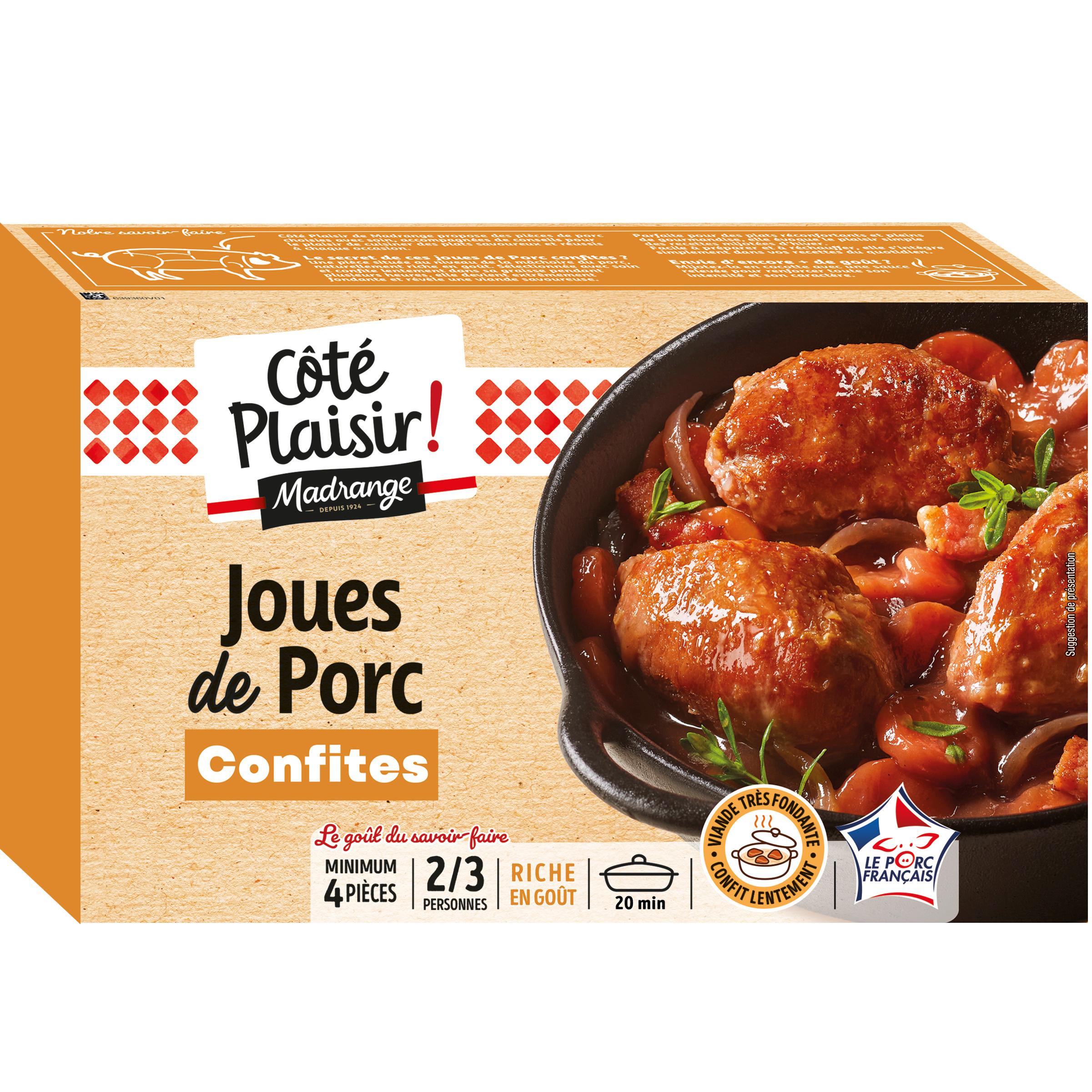 MADRANGE Côté plaisir Joues de porc confites Env 4 pièces 480g