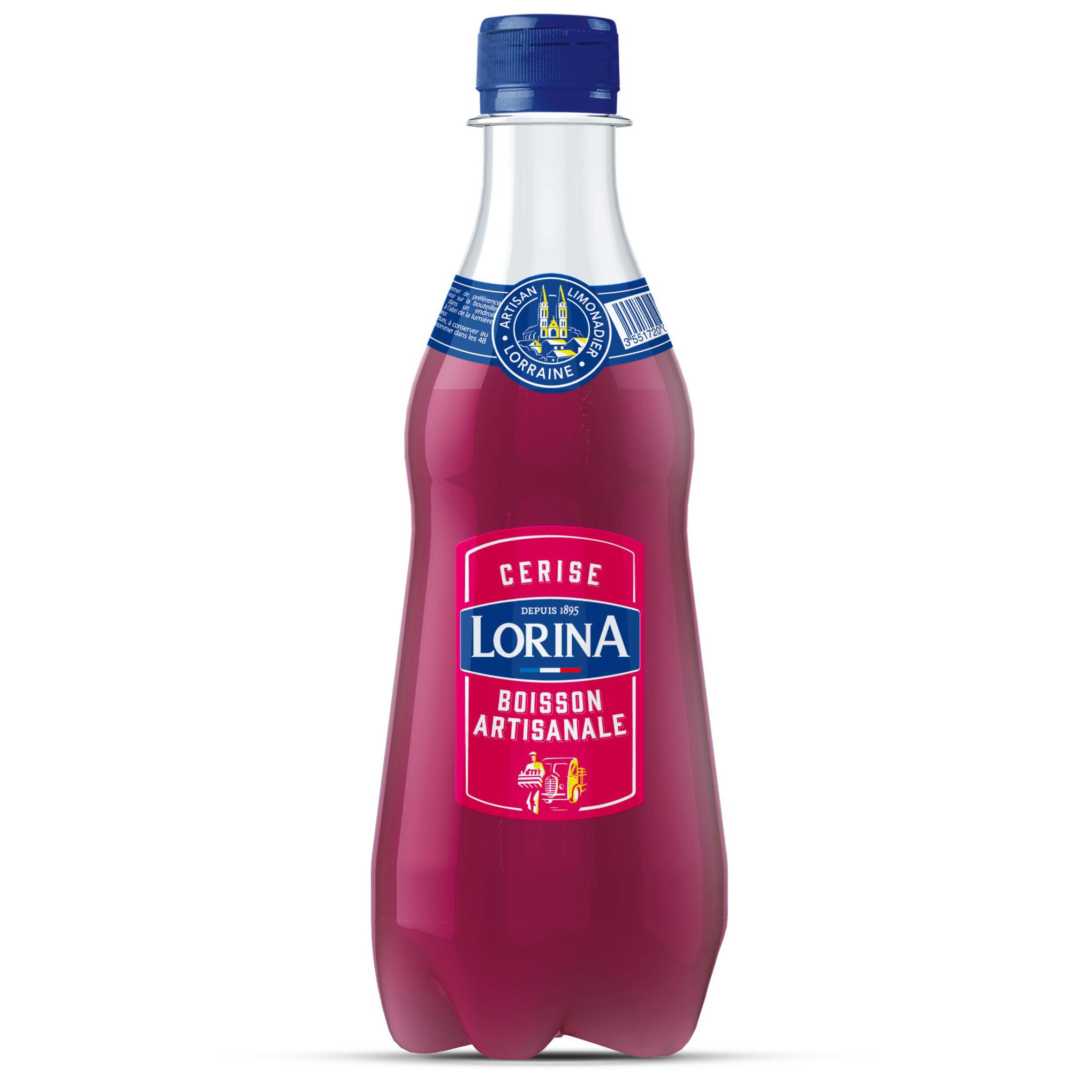 LORINA Boisson gazeuse saveur cerise 42cl
