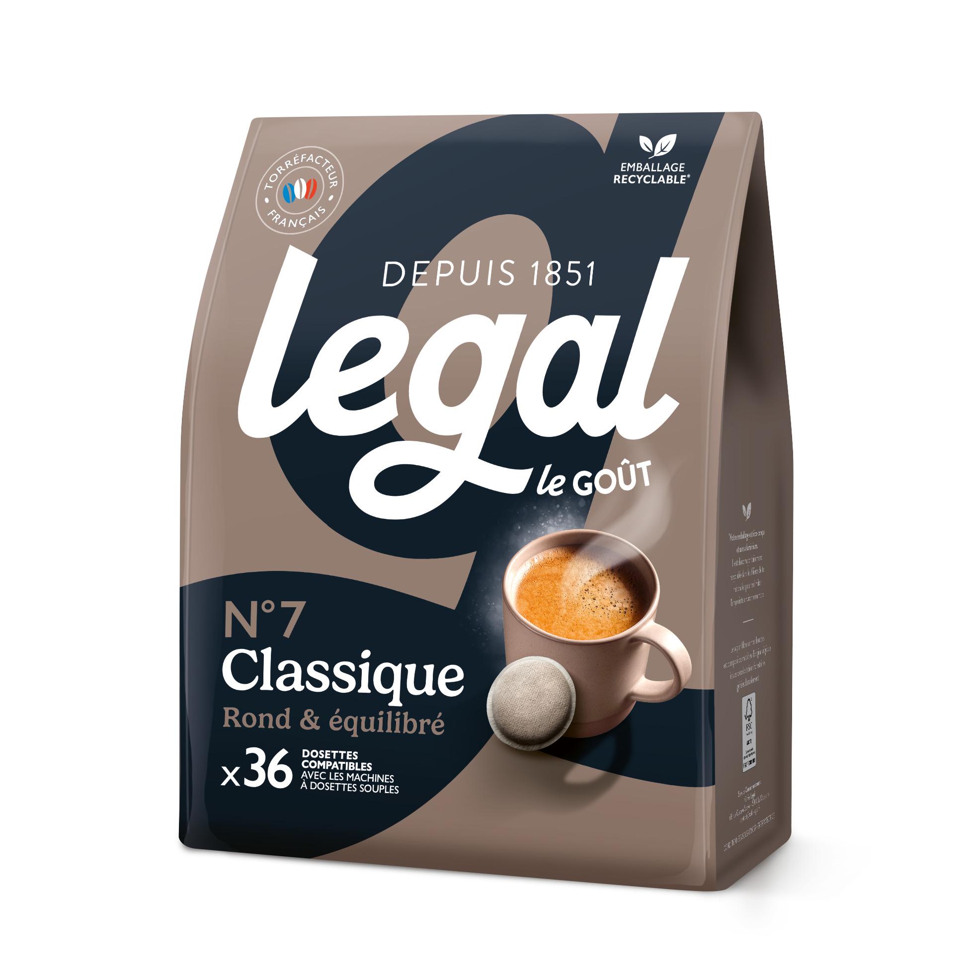 MEO Dosettes de café classique 100% café intensité 7 compatibles Senseo 36 dosettes 250g