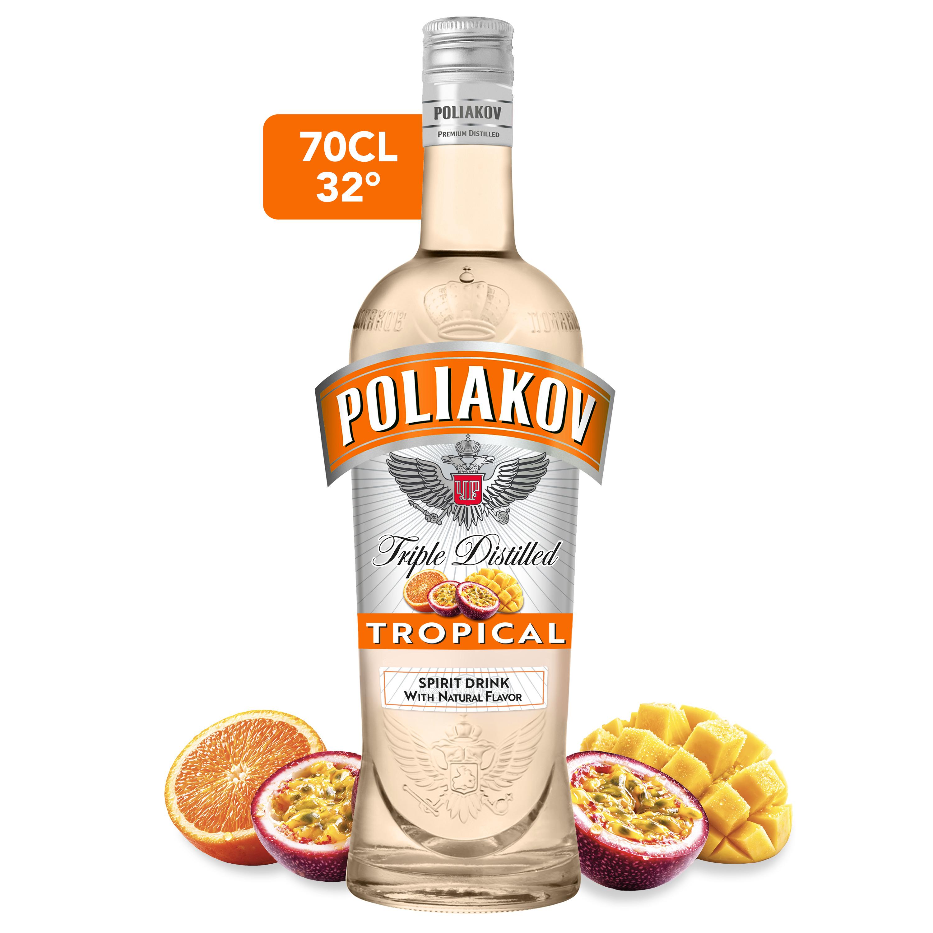 POLIAKOV Tropical boisson spiritueuse à base de vodka 32% 70cl