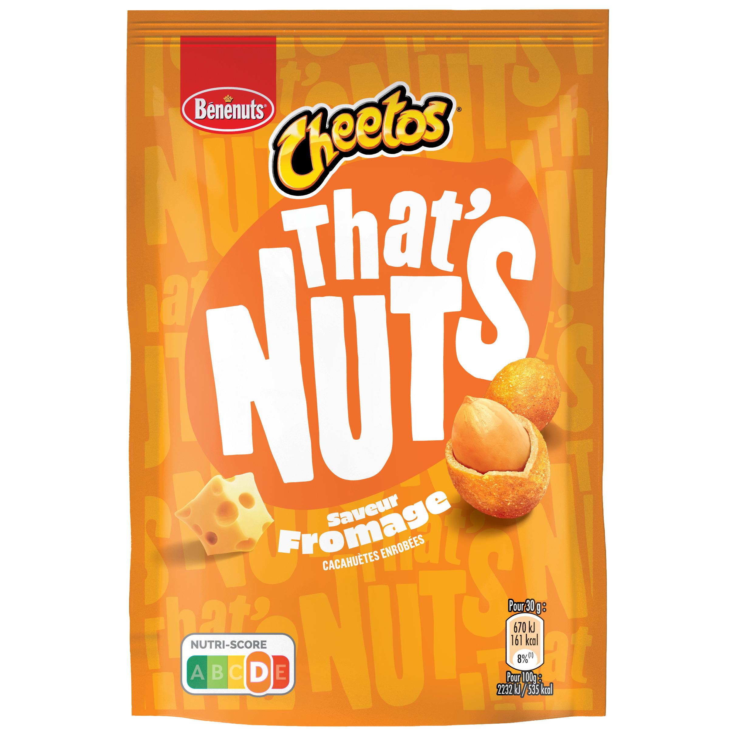 BENENUTS Cheetos Snacks cacahuètes enrobées saveur fromage 140g
