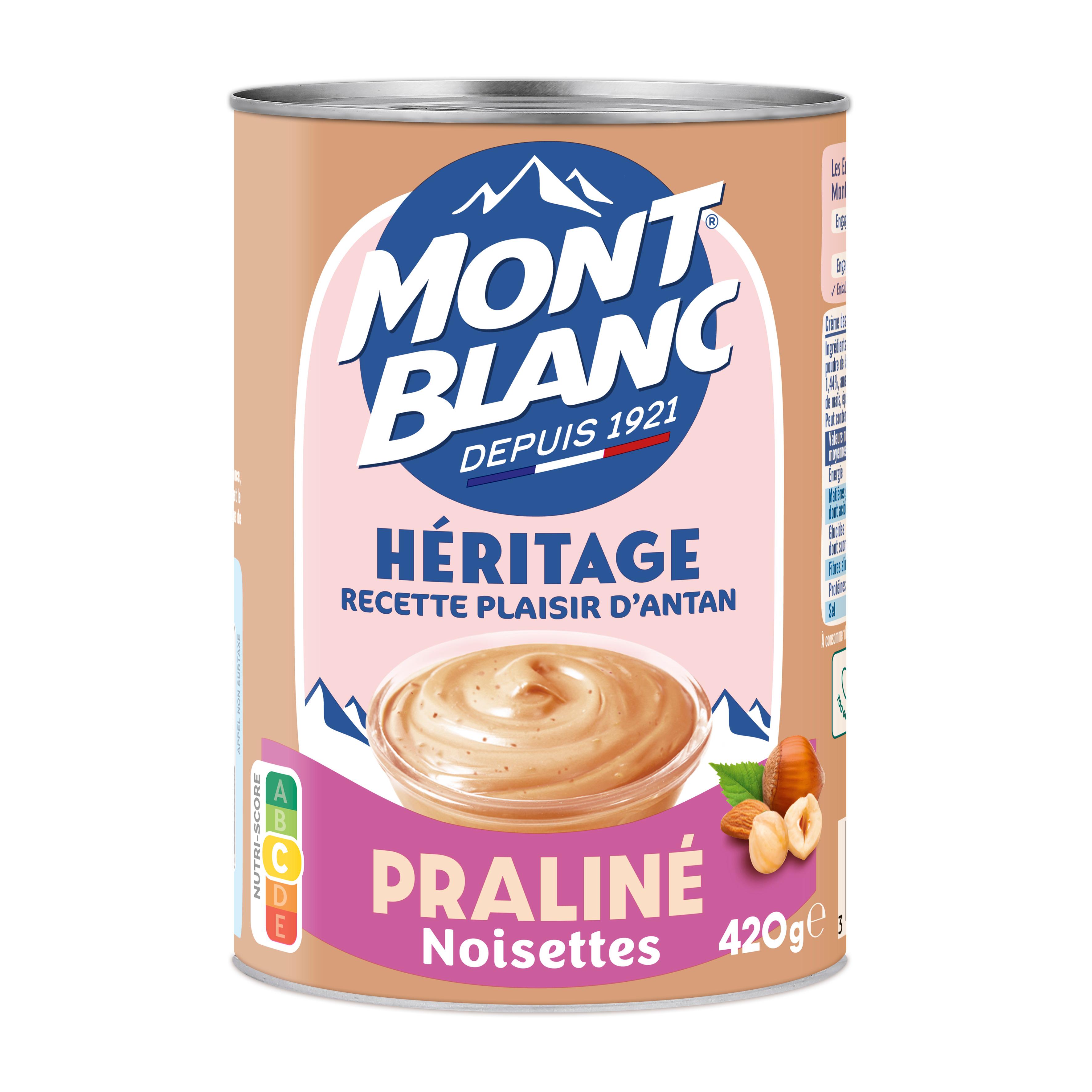 MONT BLANC Héritage Crème dessert praliné 420g