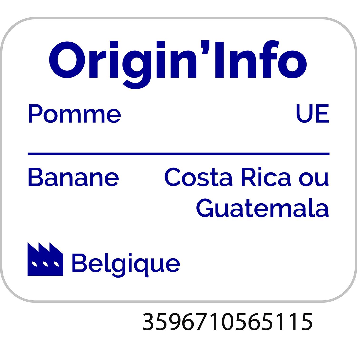 Voir la diapositive 3 : POUCE Compote pomme banane allégée en sucres en bocal 710g