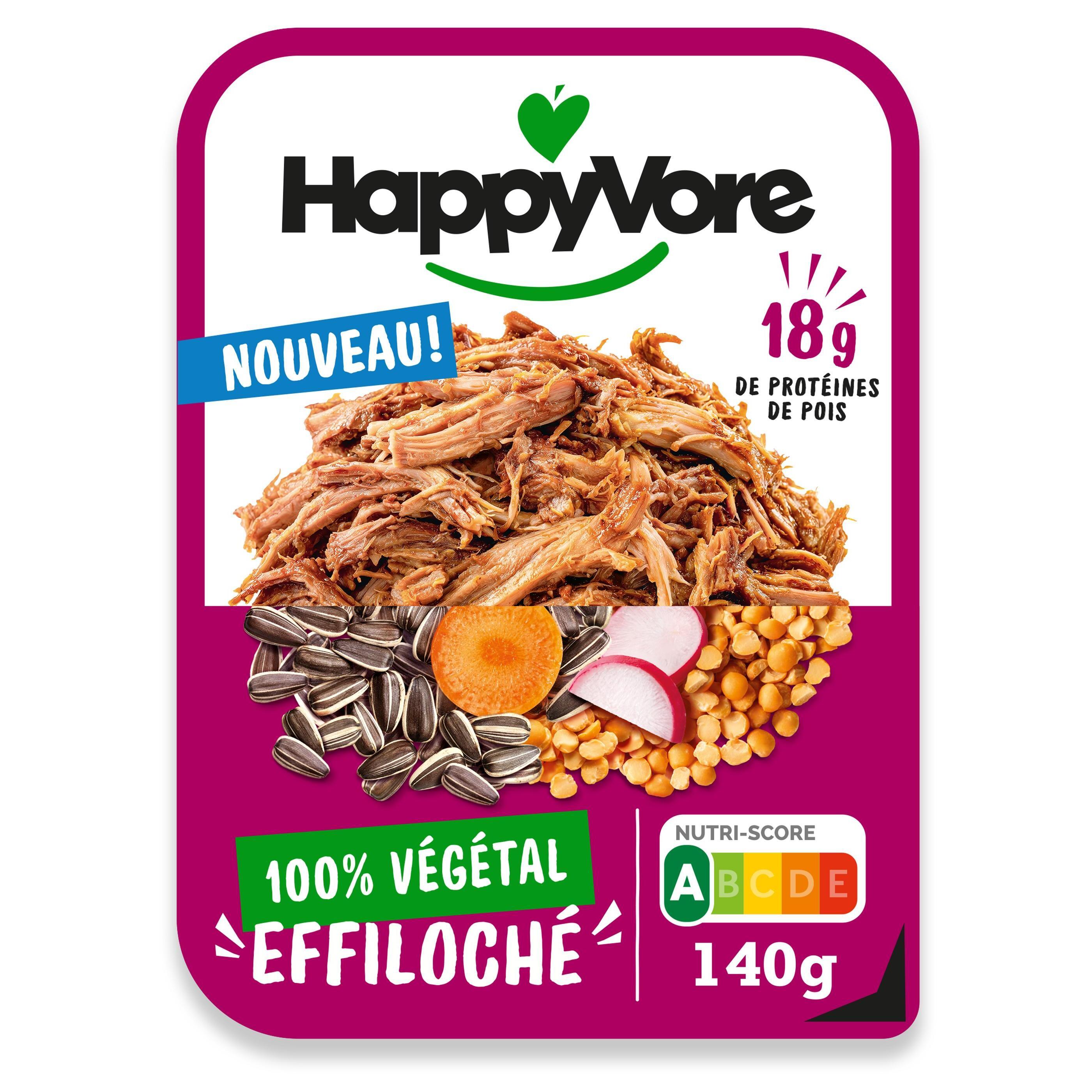 HAPPYVORE Effiloché 100% végétal 140g
