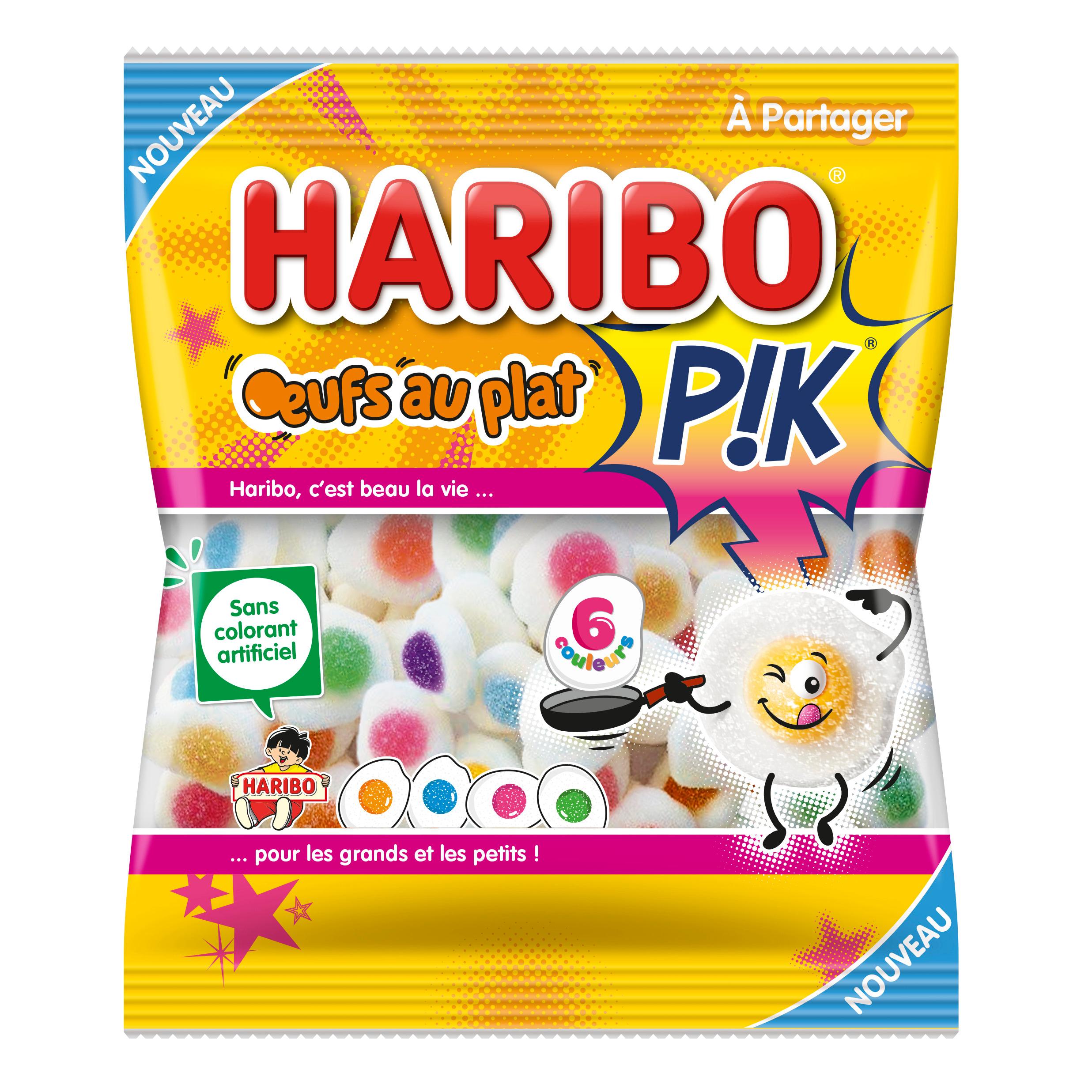 HARIBO Bonbons piquants oeufs au plat 7 bonbons 180g