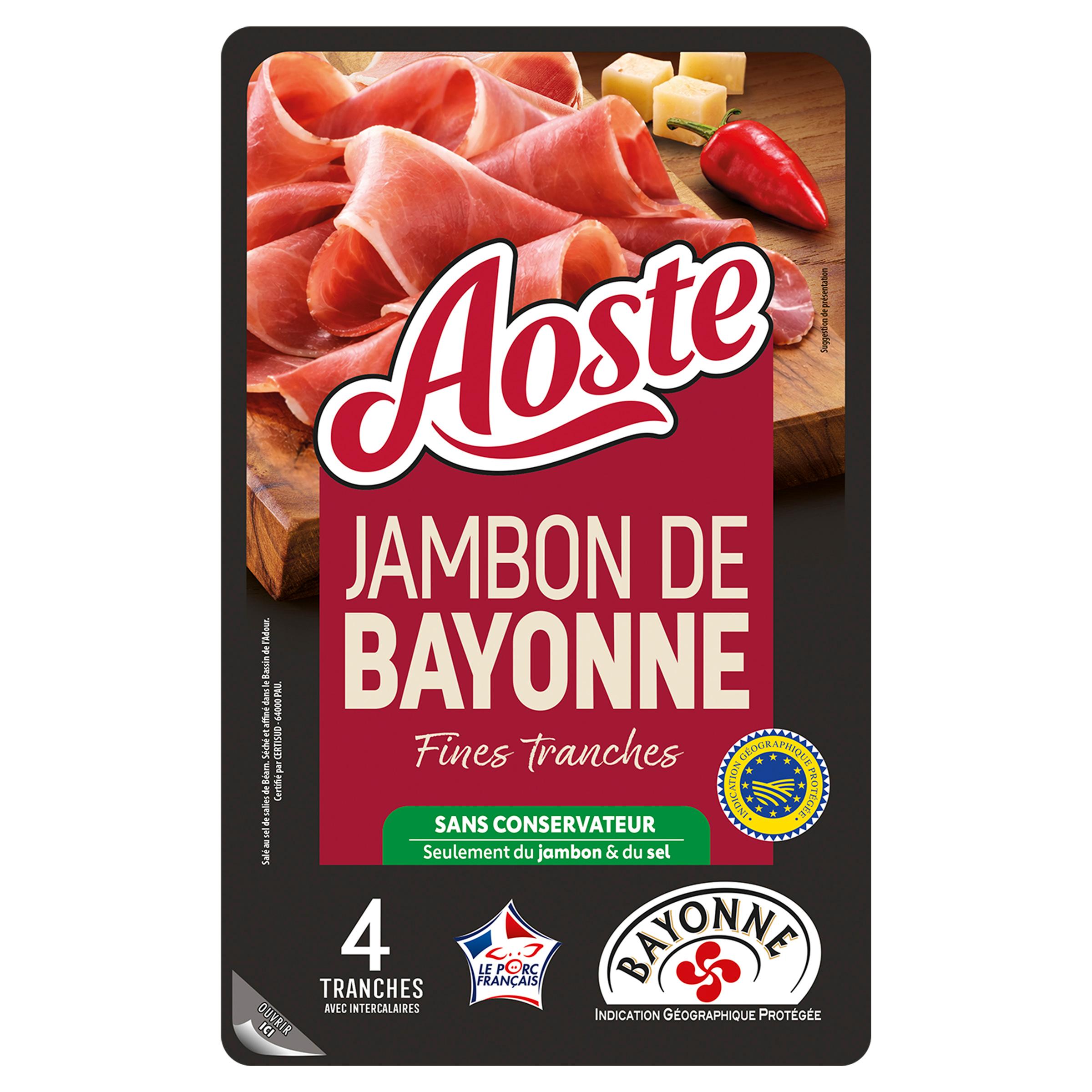 AOSTE Fines & Fondantes Jambon cru de Bayonne IGP