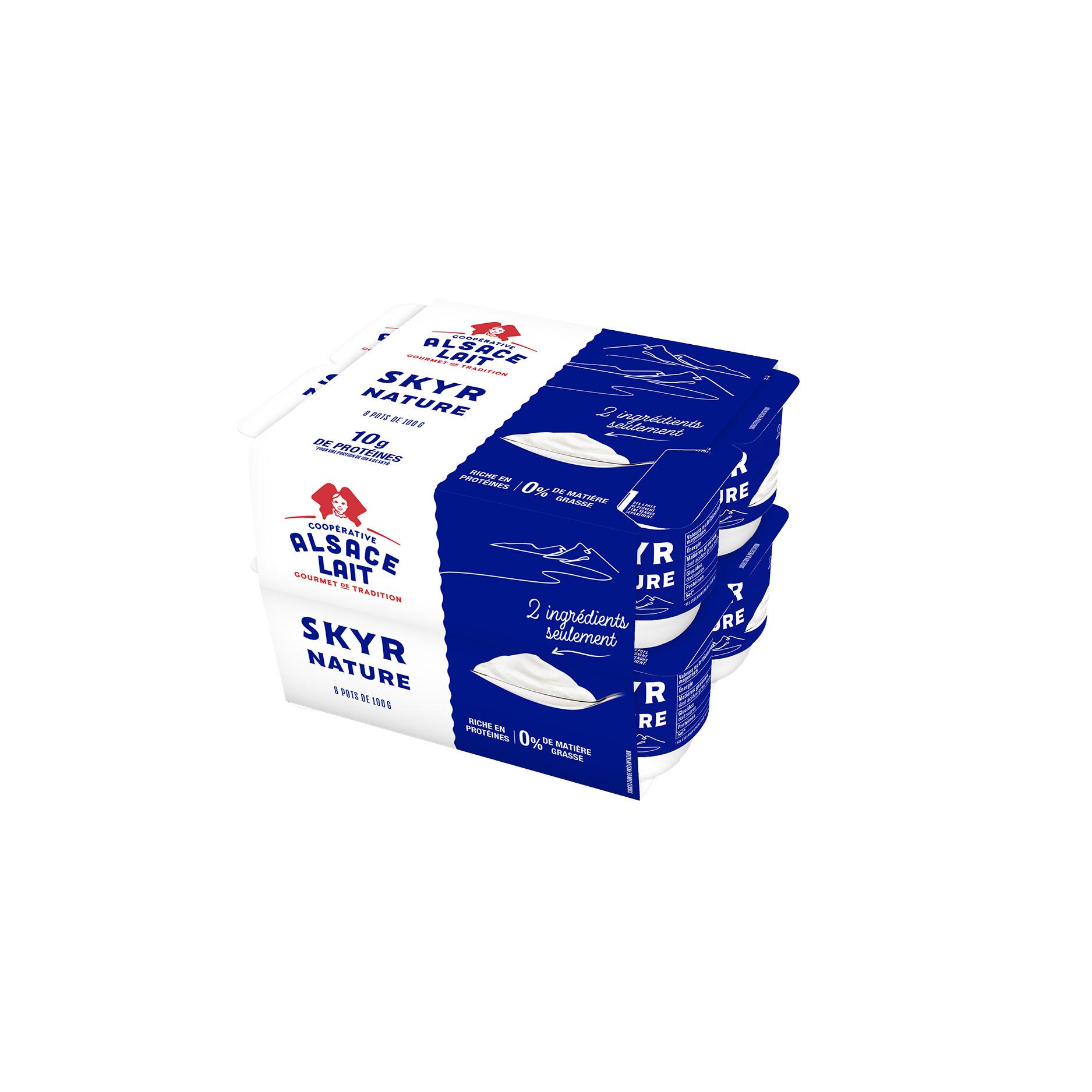 ALSACE LAIT Skyr nature 0%MG 8x100g