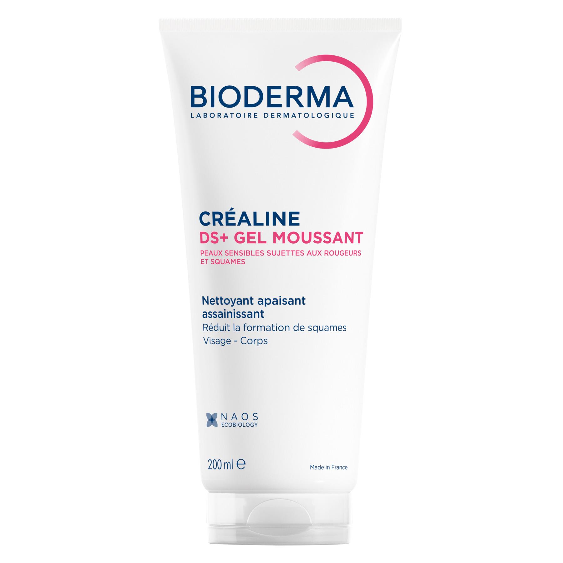 BIODERMA Créaline DS+ Gel nettoyant assainissant anti-squames et rougeurs 200ml