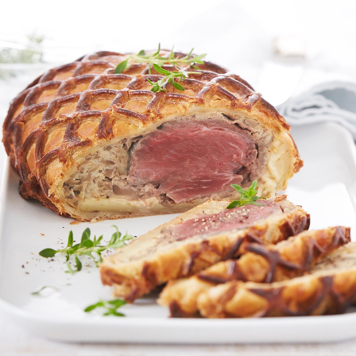 SERVICE TRAITEUR filet de bœuf en croûte 6 parts 1.2kg