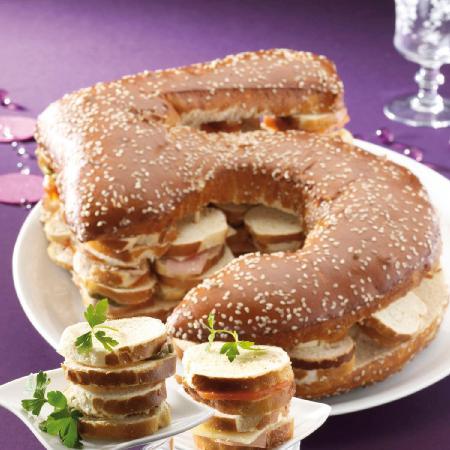 SERVICE TRAITEUR Pain surprise chiffre 5 40 pièces 850g