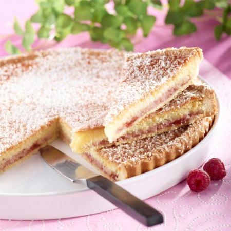 SERVICE TRAITEUR Tarte coco framboise 10/12 parts 1.2kg