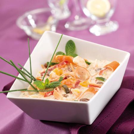 SERVICE TRAITEUR Salade de crevettes aux mandarines 8/10 parts 1.5kg
