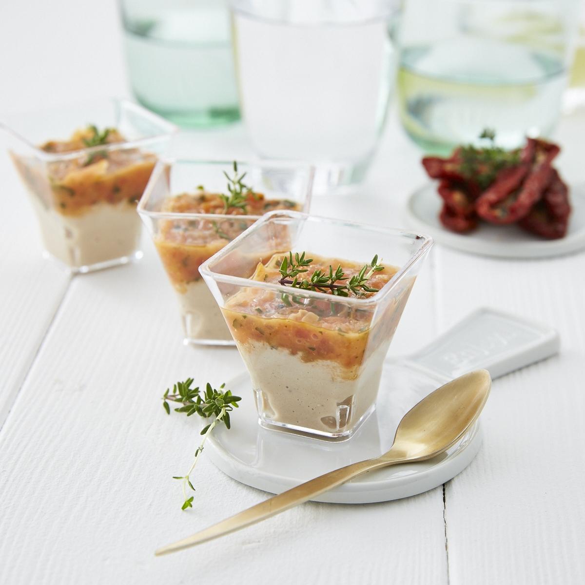SERVICE TRAITEUR Verrine tartare de tomate et de thon 6 pièces 270g