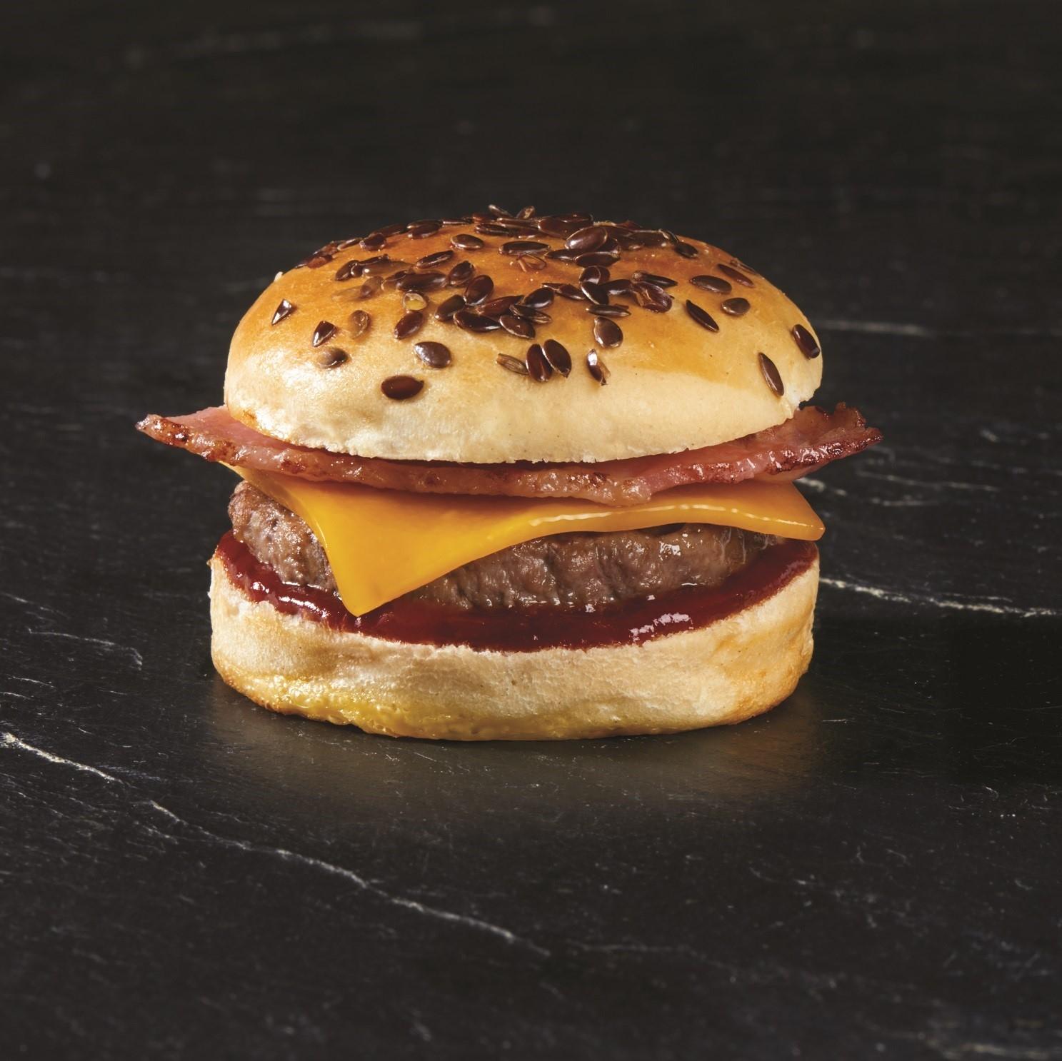 SERVICE TRAITEUR Mini burgers bœuf charolais bacon 6 pièces 240g
