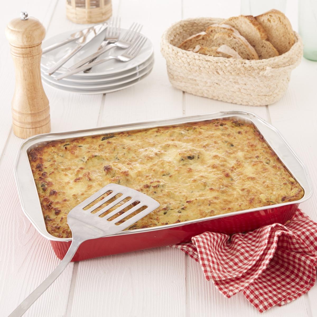 SERVICE TRAITEUR Gratin de courgettes aux œufs 15 parts 3kg