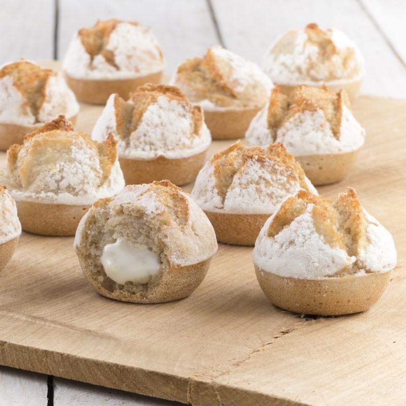 SERVICE TRAITEUR Mini pains coeur fondant au brie 16 pièces 420g