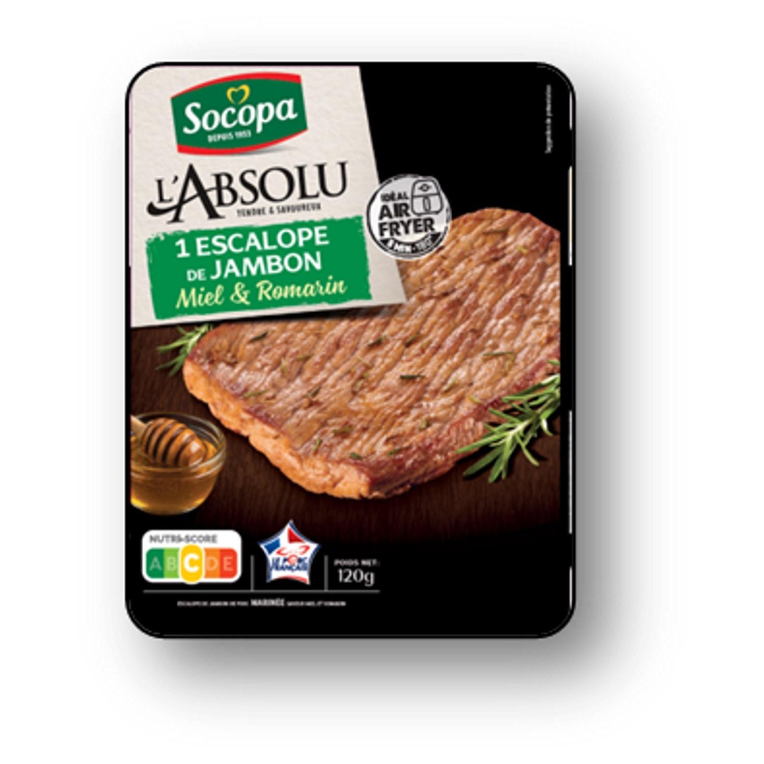 SOCOPA Escalope de jambon miel et romarin 1 tranche 120g