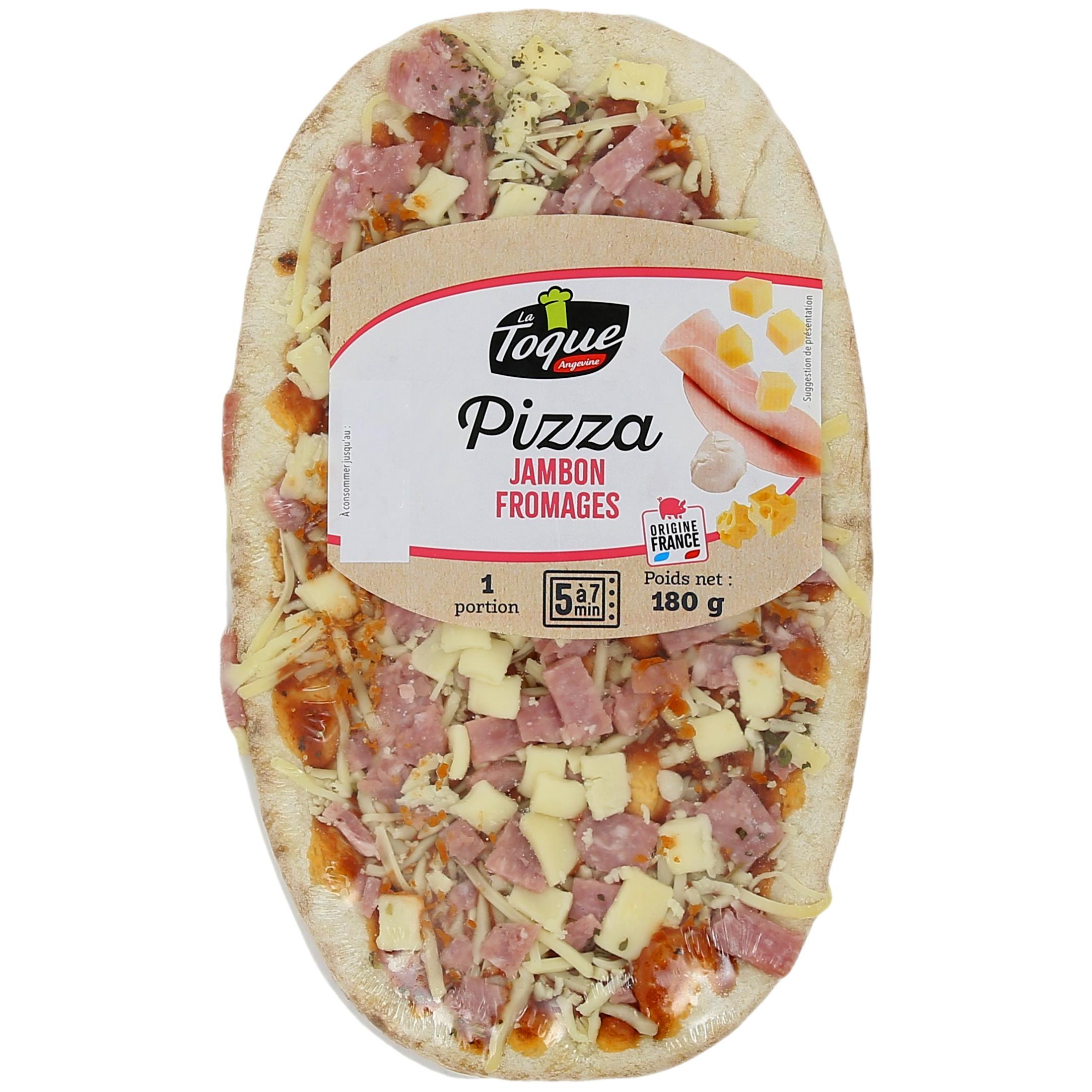 LA TOQUE ANGEVINE Mini pizza jambon fromage 180g