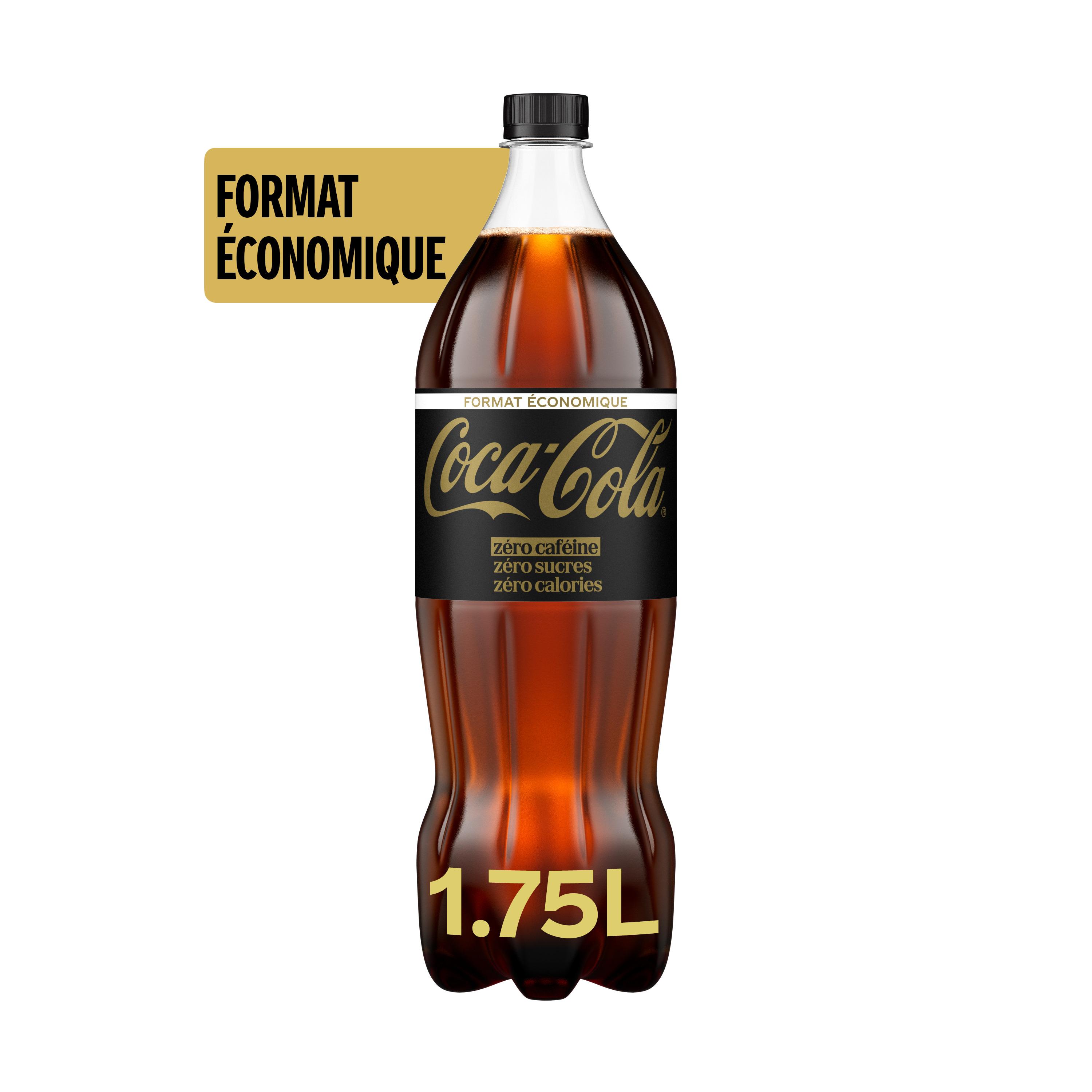COCA-COLA Boisson gazeuse aux extraits végétaux zéro sucres zéro caféine 1.75l