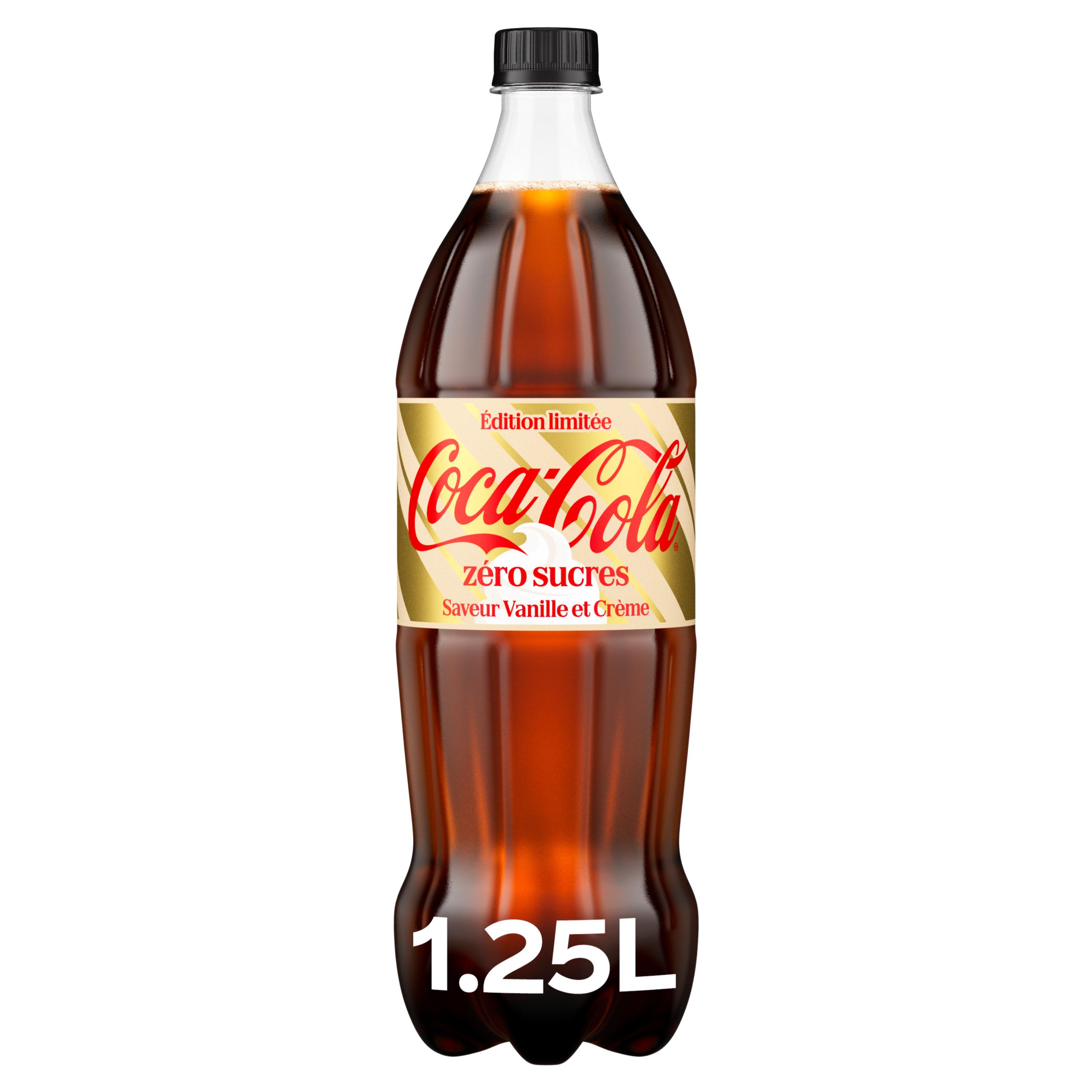COCA-COLA Zero Sucres Boisson saveur crème vanille 1.25l