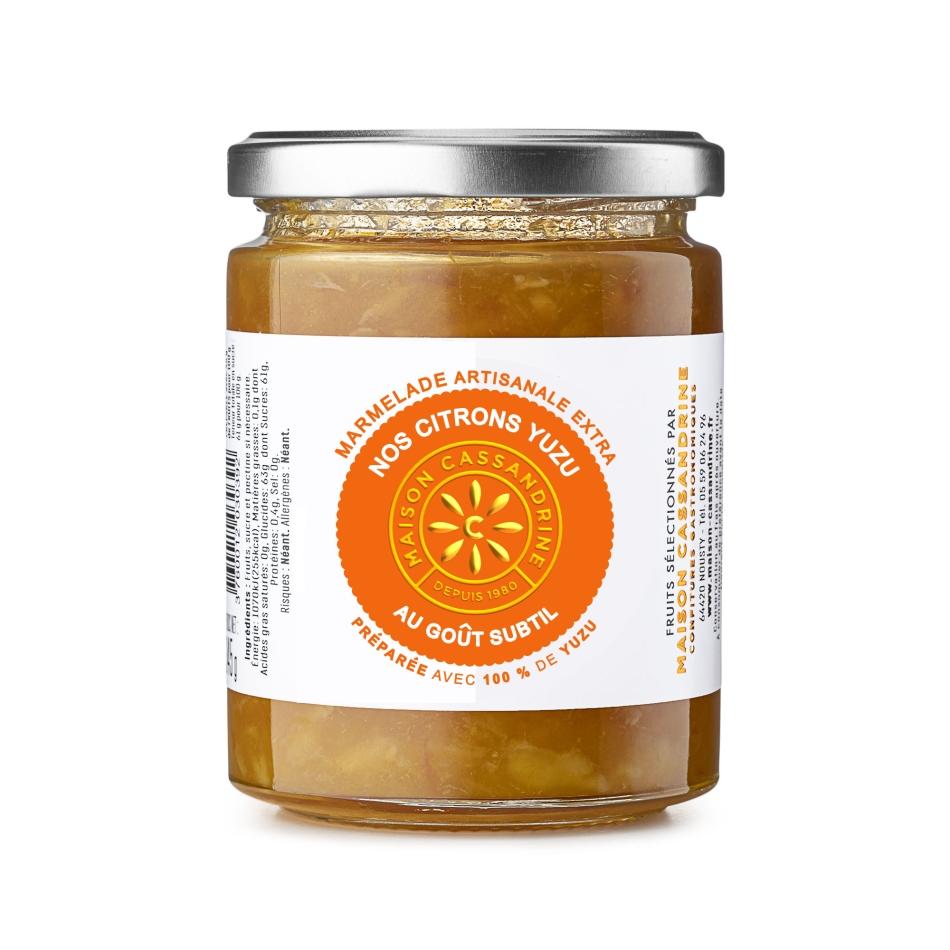 MAISON CASSANDRINE Marmelade artisanale extra de citron yuzu 345g