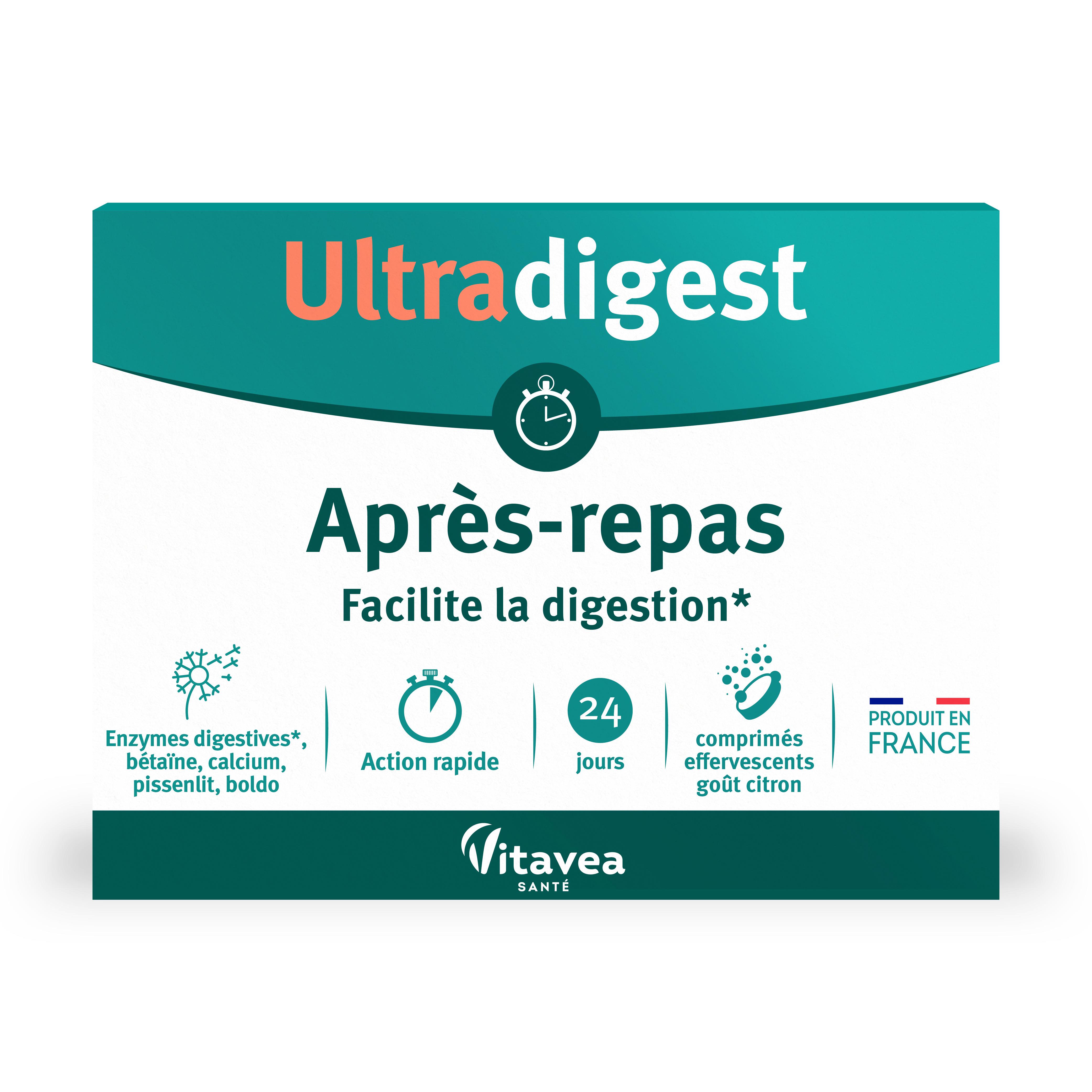 VITAVEA Ultradigest complément alimentaire après repas 24 pièces