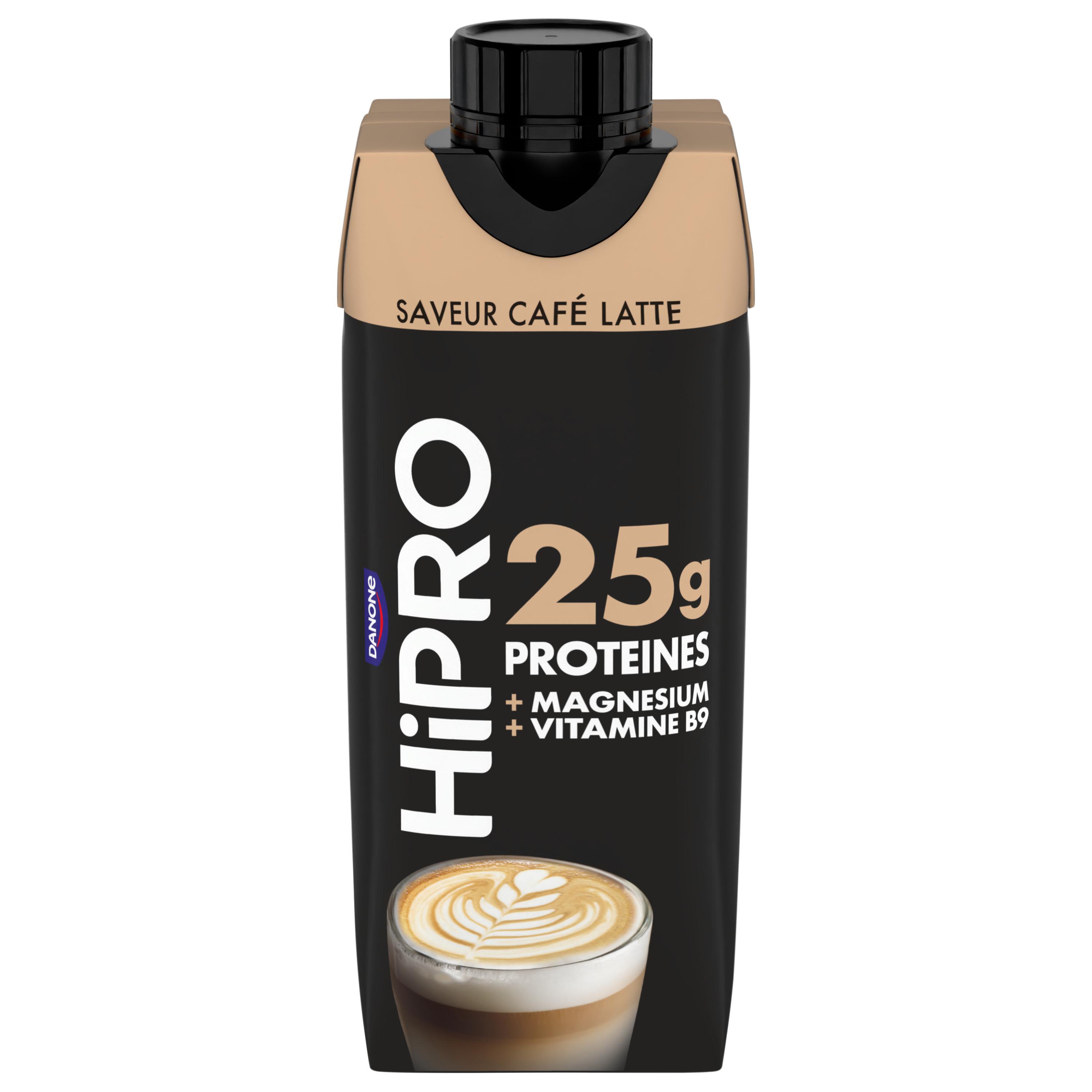 HIPRO Spécialité laitière à boire protéinée saveur café latte 34,5cl