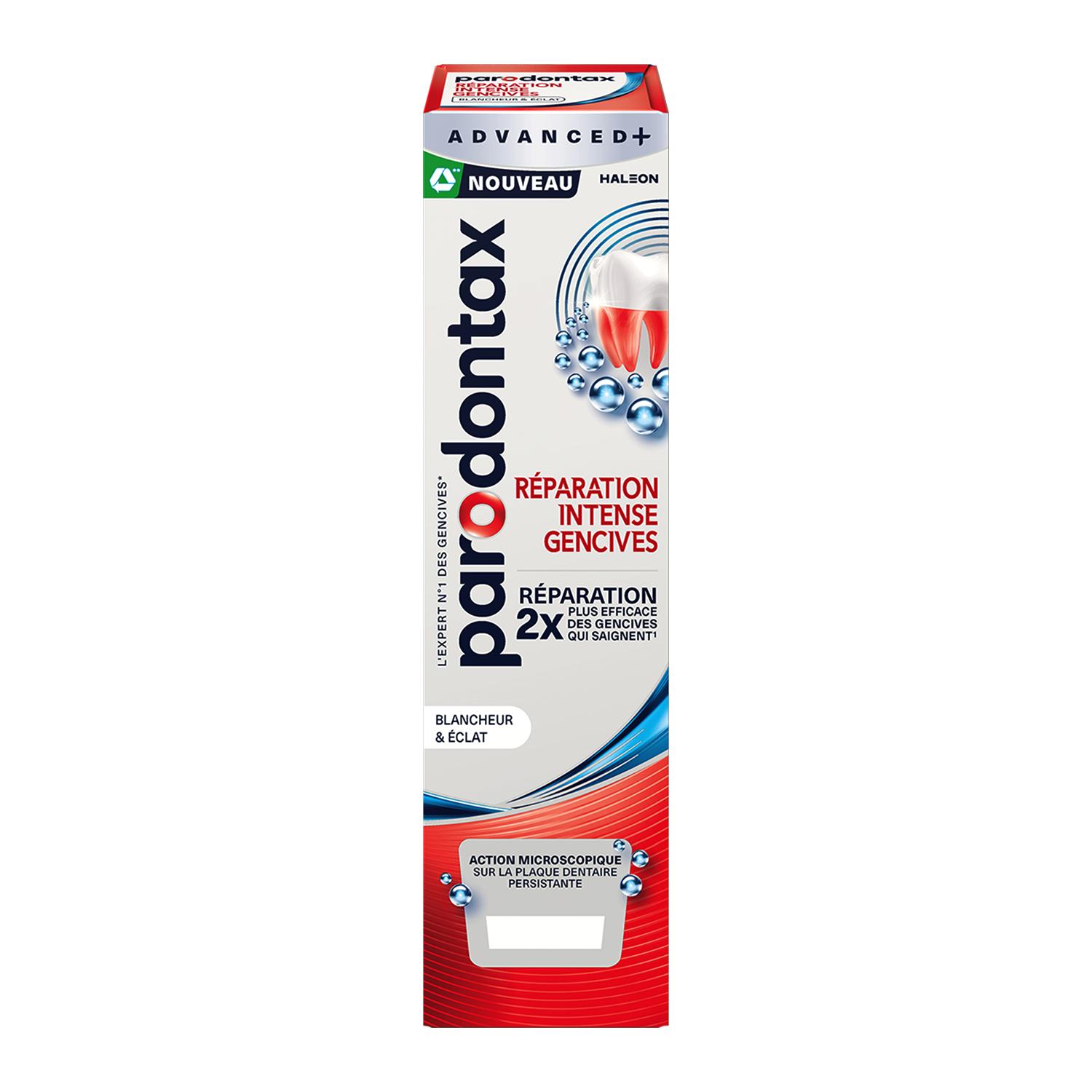 PARODONTAX Réparation Intense dentifrice gencives blancheur et éclat 75ml
