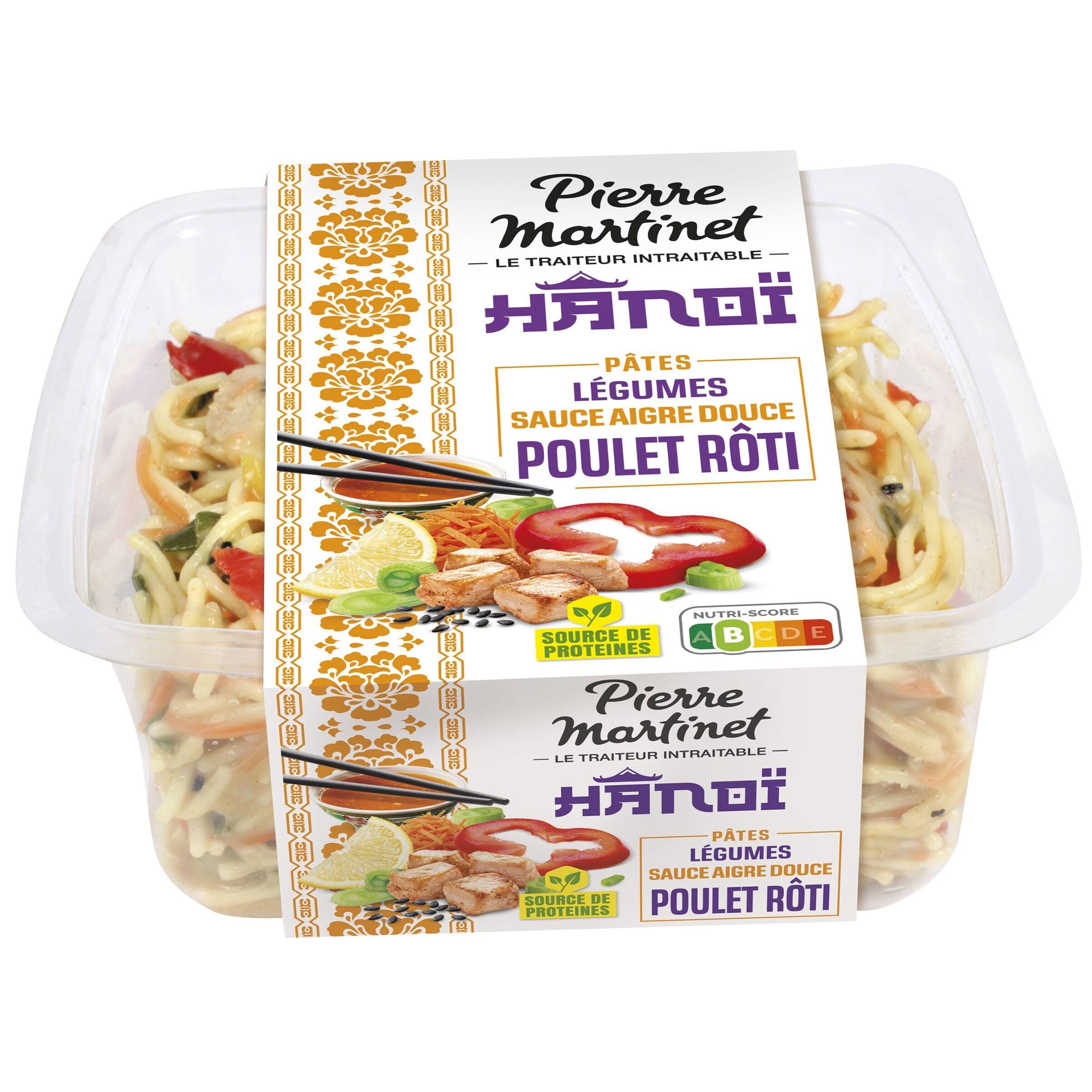 PIERRE MARTINET Salade Hanoï pâtes et poulet rôti gamme Evasion 1 part 250g