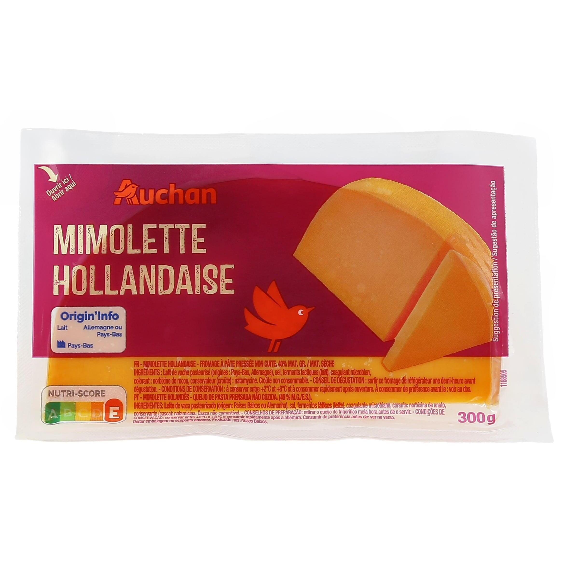 AUCHAN Mimolette en bloc 300g