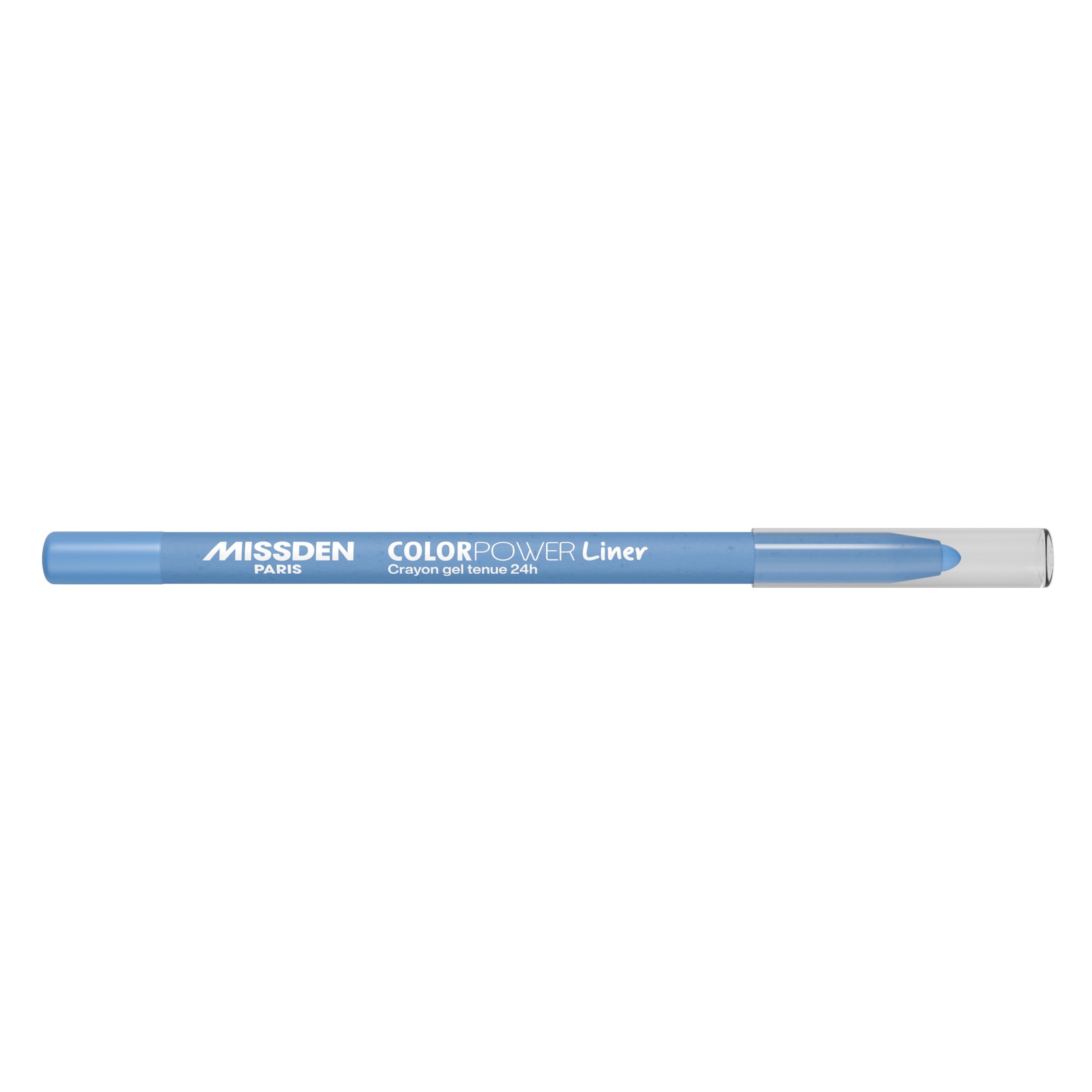 MISS DEN Color Power Liner crayon gel cyan 4ml pas cher - Auchan.fr