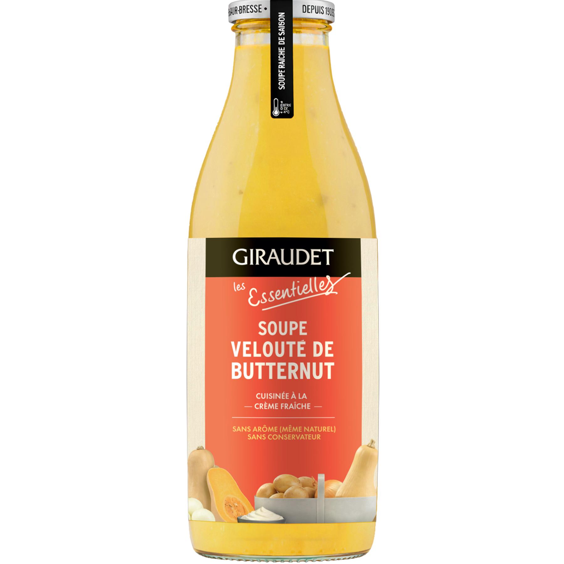 GIRAUDET Soupe veloutée de butternut à la crème fraîche 965ml