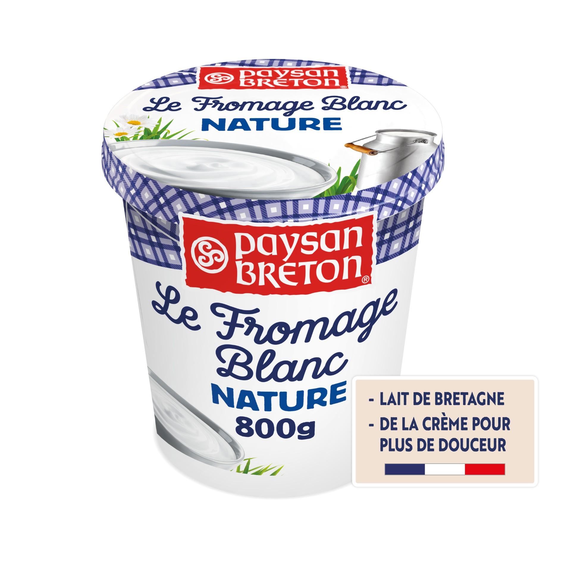 PAYSAN BRETON Fromage blanc nature 7.6%MG 800g