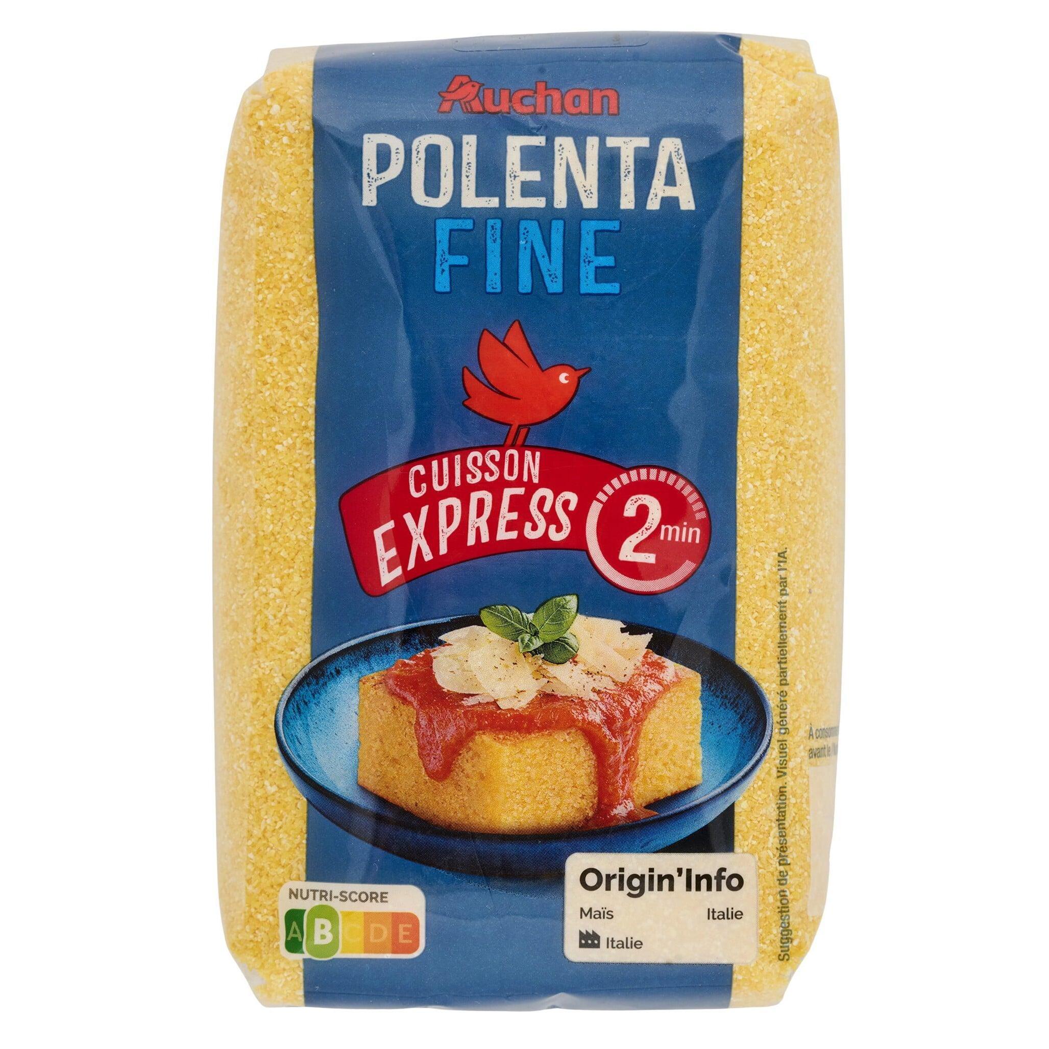 AUCHAN Polenta fine prêt en 2 min 500g