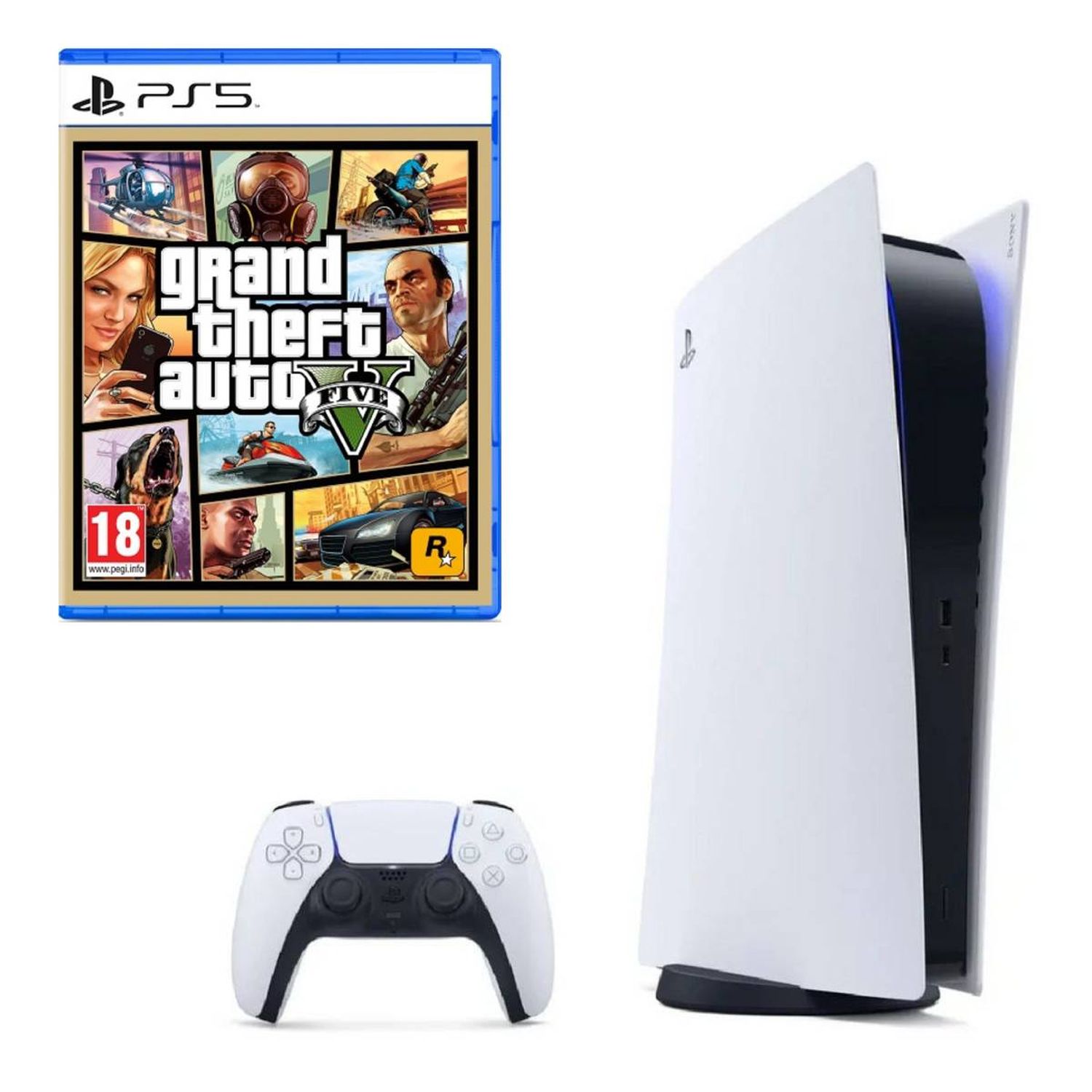 Pack Console PS5 Standard + GTA V PS5