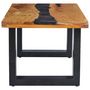Voir la diapositive 4 : VIDAXL Table basse 100x50x40 cm Bois de teck massif et polyresine