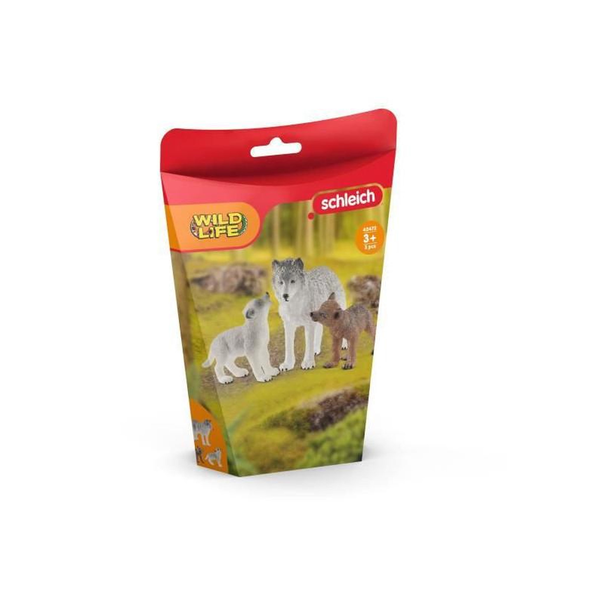 Voir la diapositive 2 : Schleich Schleich - Maman loup avec louveteaux - 42472