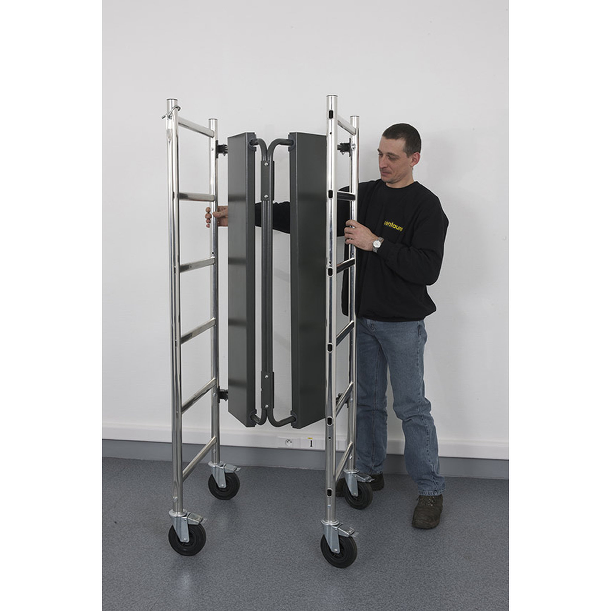 Voir la diapositive 4 : CENTAURE Echafaudage pliant Top 3 - 3m