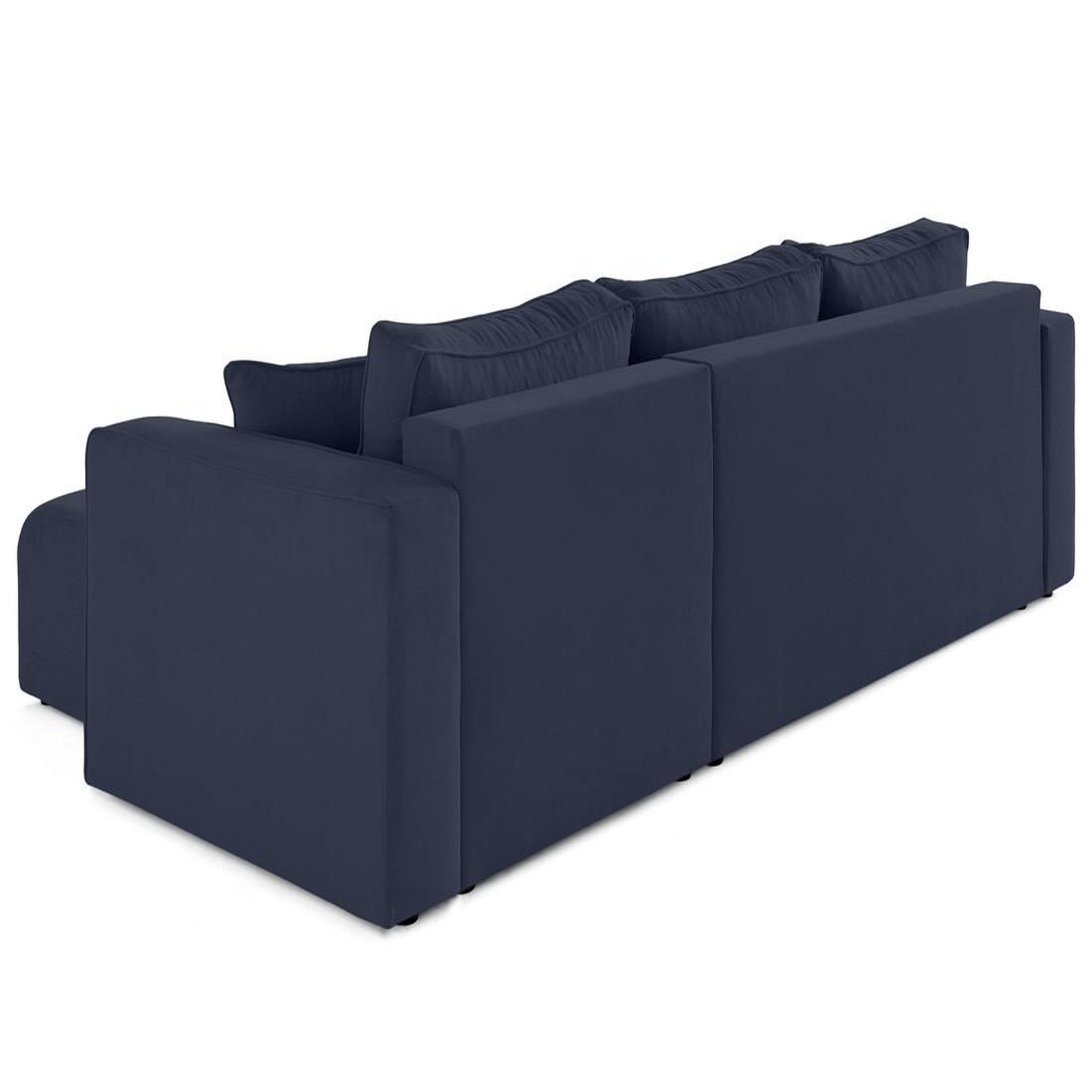Voir la diapositive 5 : BEST MOBILIER Topaze - canapé d'angle déhoussable réversible 4 places en tissu